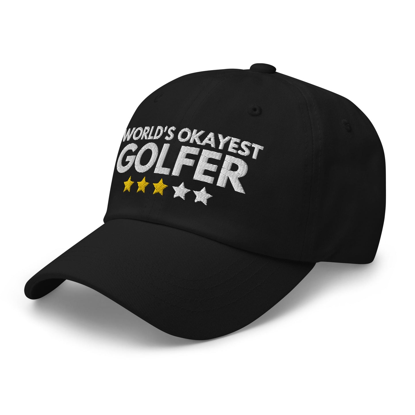 Funny Golfer Gifts  Dad Cap Worlds Okayest Golfer Hat Cap