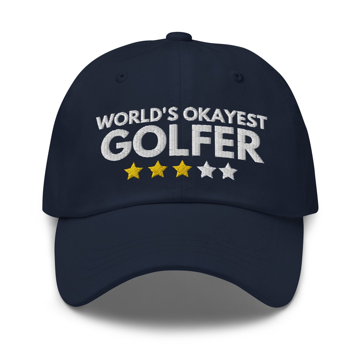 Funny Golfer Gifts  Dad Cap Worlds Okayest Golfer Hat Cap