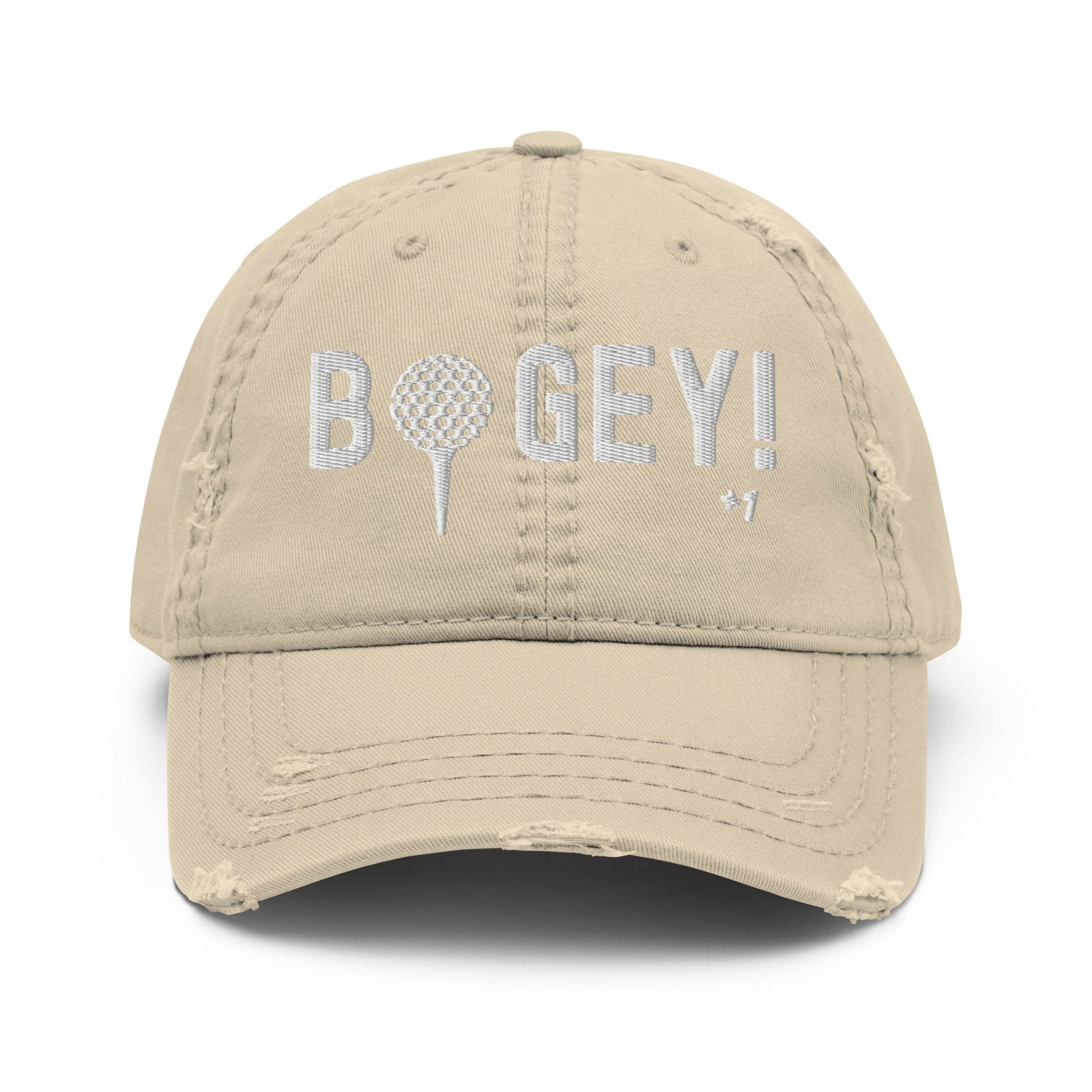 Funny Golfer Gifts  Distressed Cap Khaki Bogey Hat Distressed Hat