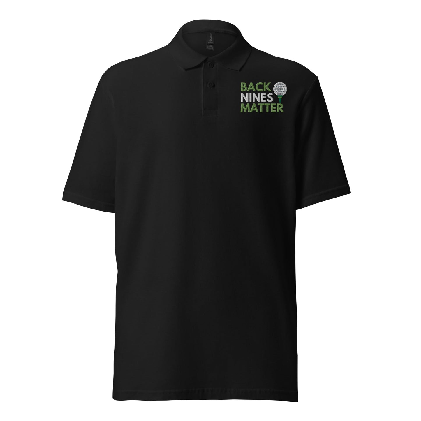 Funny Golfer Gifts  Polo Shirt Black / S Back Nines Matter Unisex Pique Polo Shirt