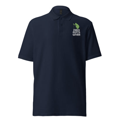 Funny Golfer Gifts  Polo Shirt Navy / S Zero Putts Given Unisex pique polo shirt