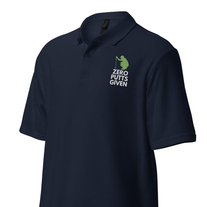Funny Golfer Gifts Polo Shirt Zero Putts Given Unisex pique polo shirt