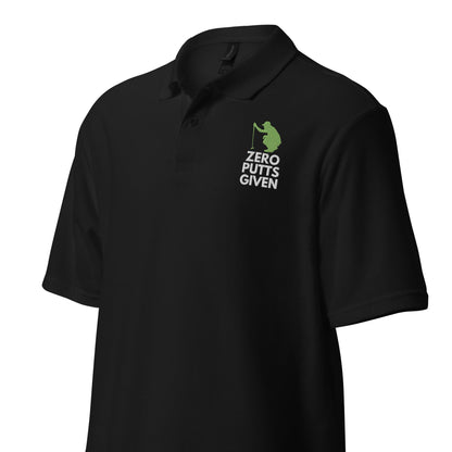 Funny Golfer Gifts  Polo Shirt Zero Putts Given Unisex pique polo shirt