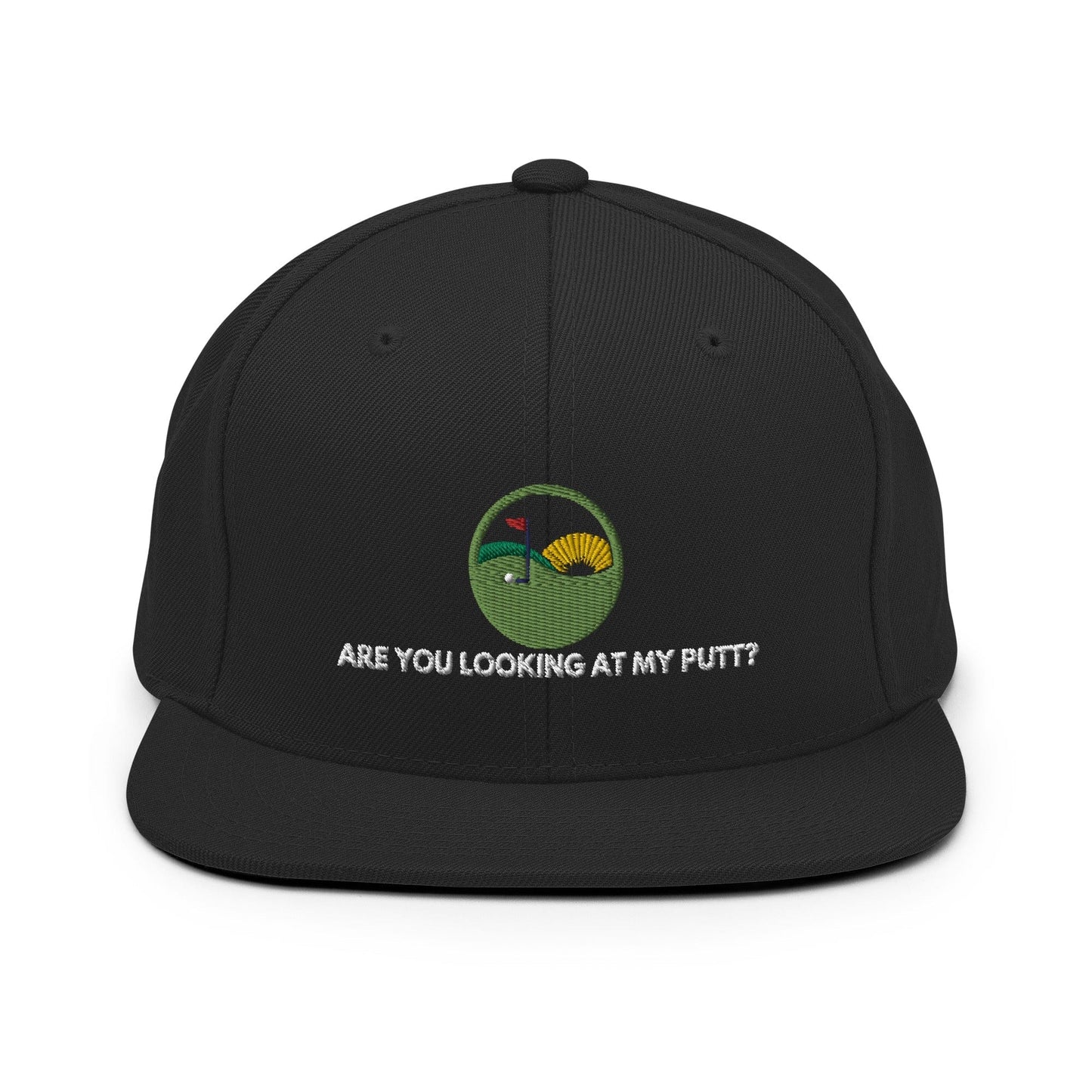 Funny Golfer Gifts  Snapback Hat Black Are you looking at my putt Snapback Hat