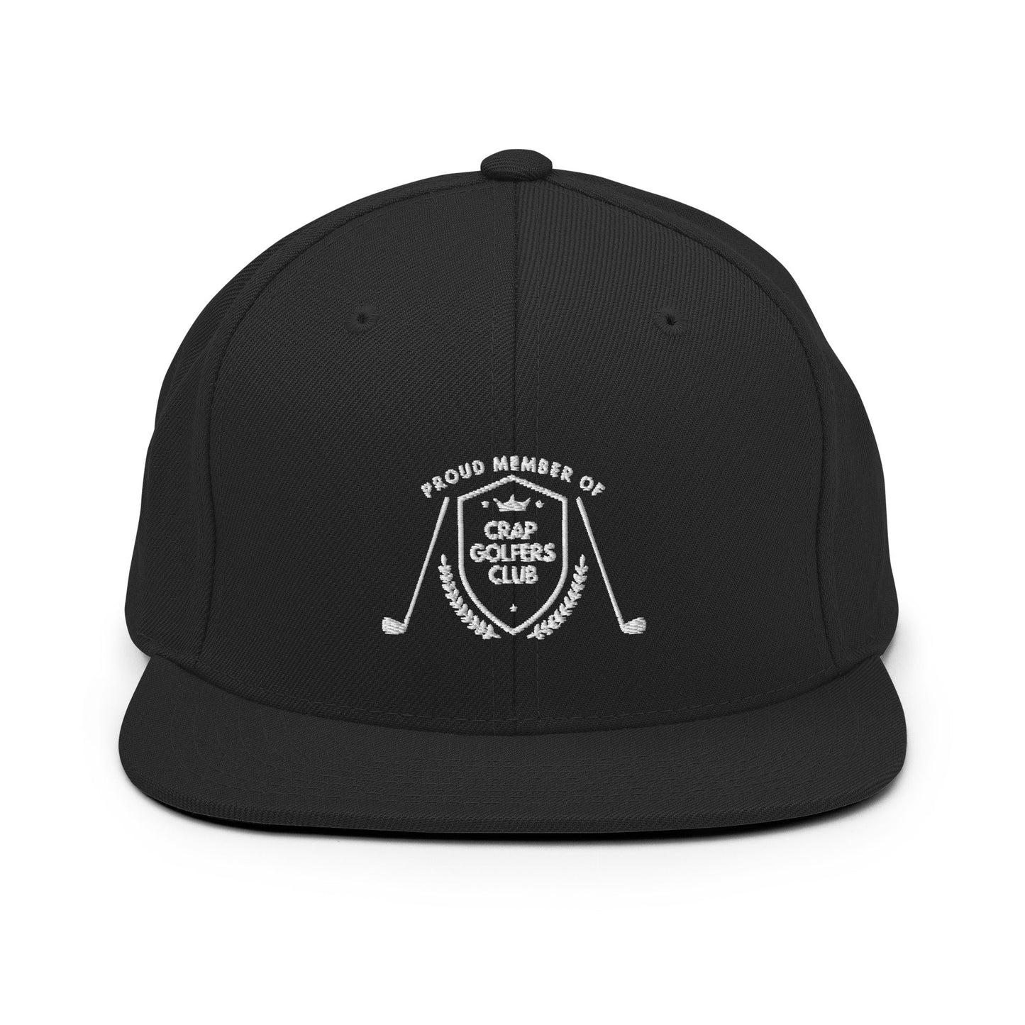 Funny Golfer Gifts  Snapback Hat Black Crap Golfers Club Snapback Hat
