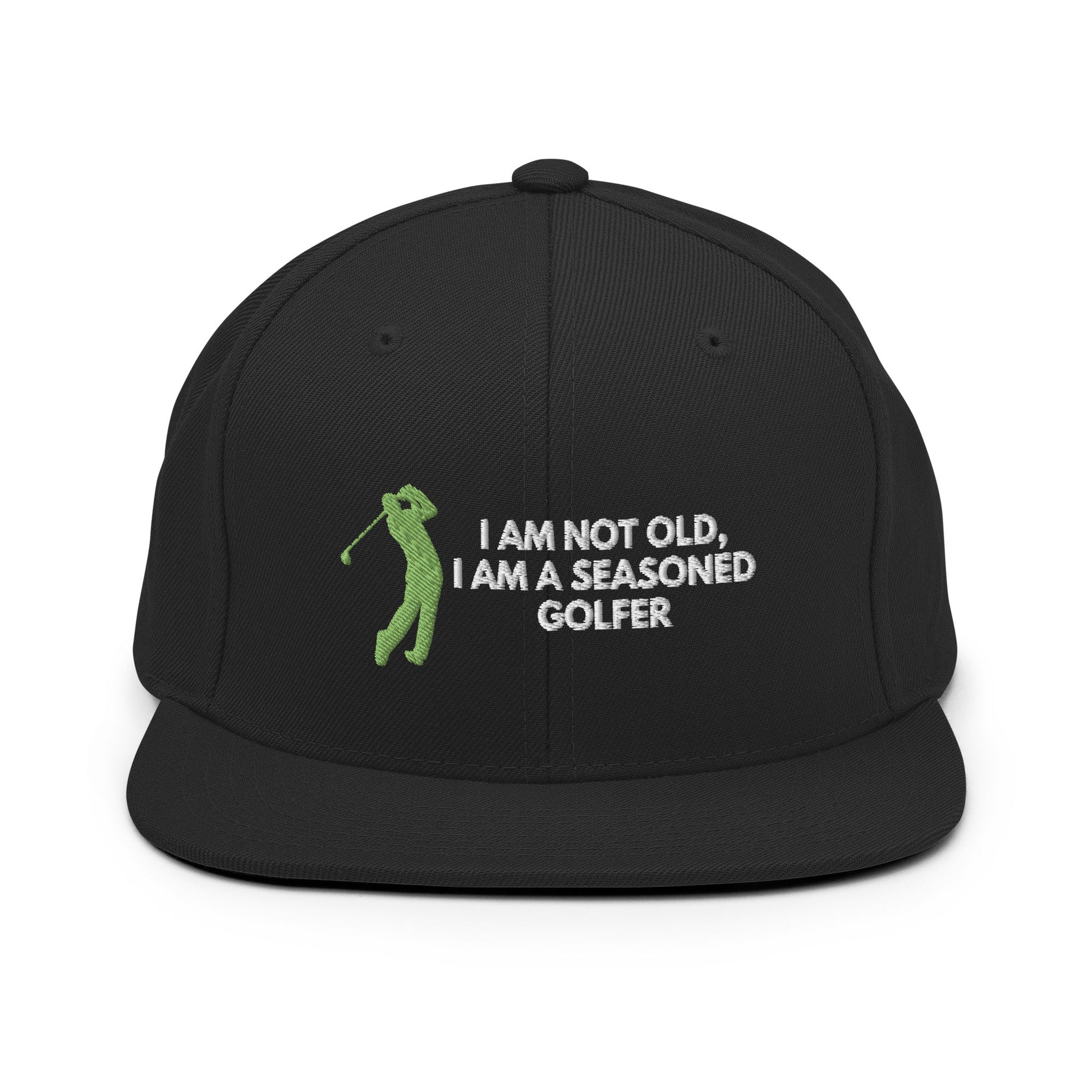 Funny Golfer Gifts  Snapback Hat Black Im Not Old I Am A Seasoned Golfer Hat Snapback Hat