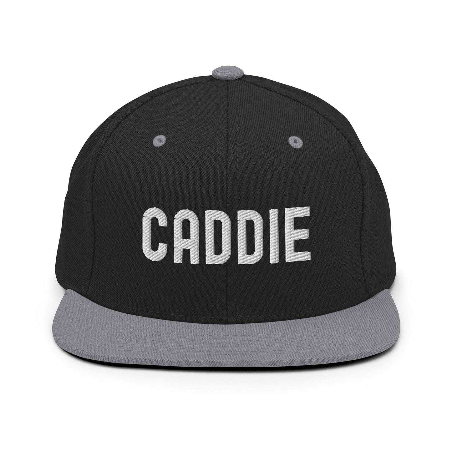 Funny Golfer Gifts  Snapback Hat Black/ Silver Caddie Snapback Hat