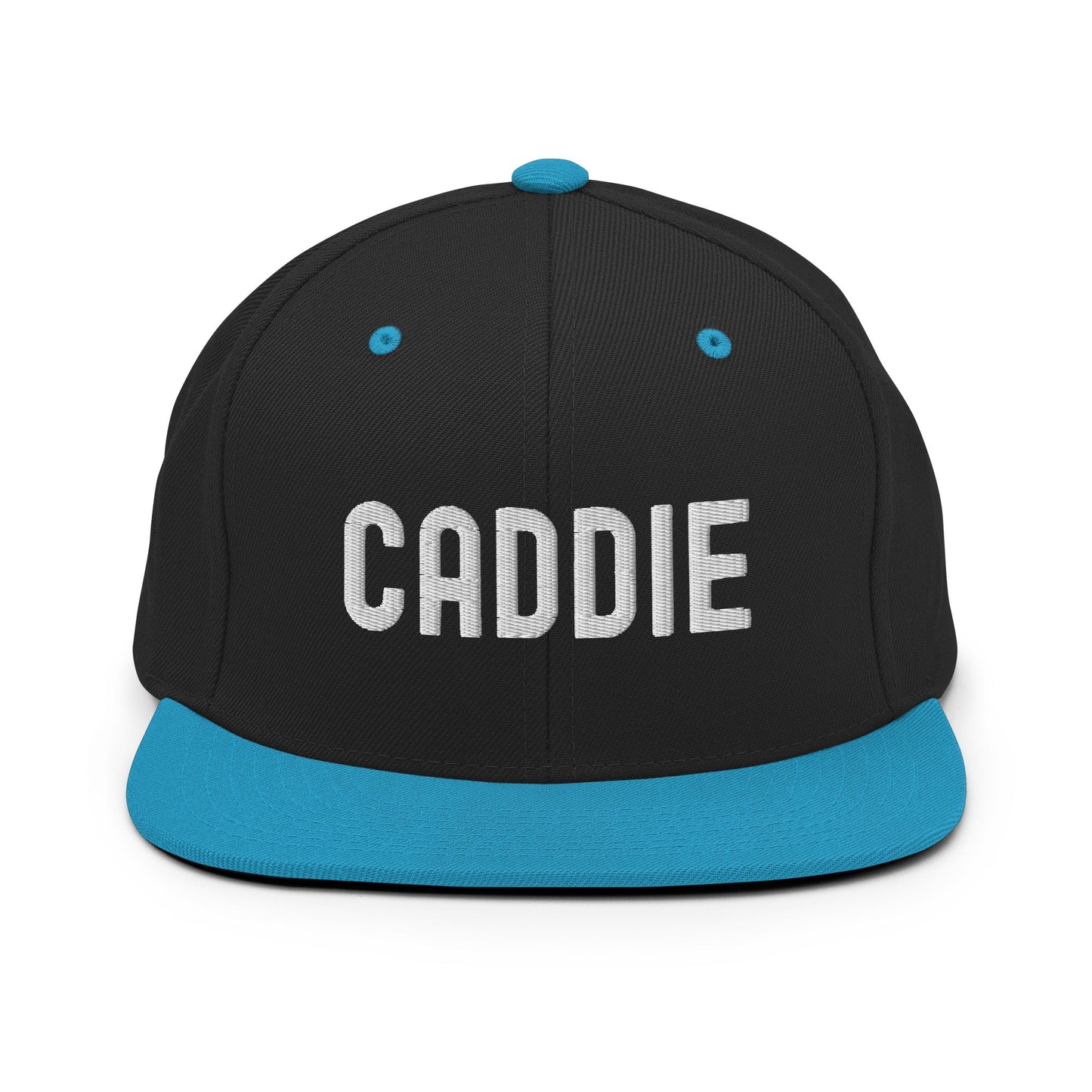 Funny Golfer Gifts  Snapback Hat Black/ Teal Caddie Snapback Hat