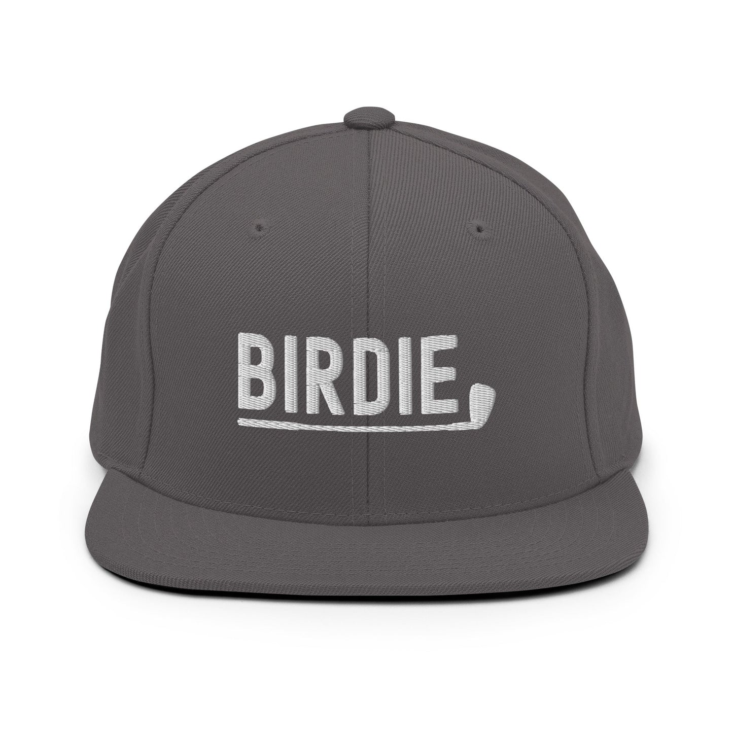 Funny Golfer Gifts  Snapback Hat Dark Grey Birdie Hat Snapback Hat