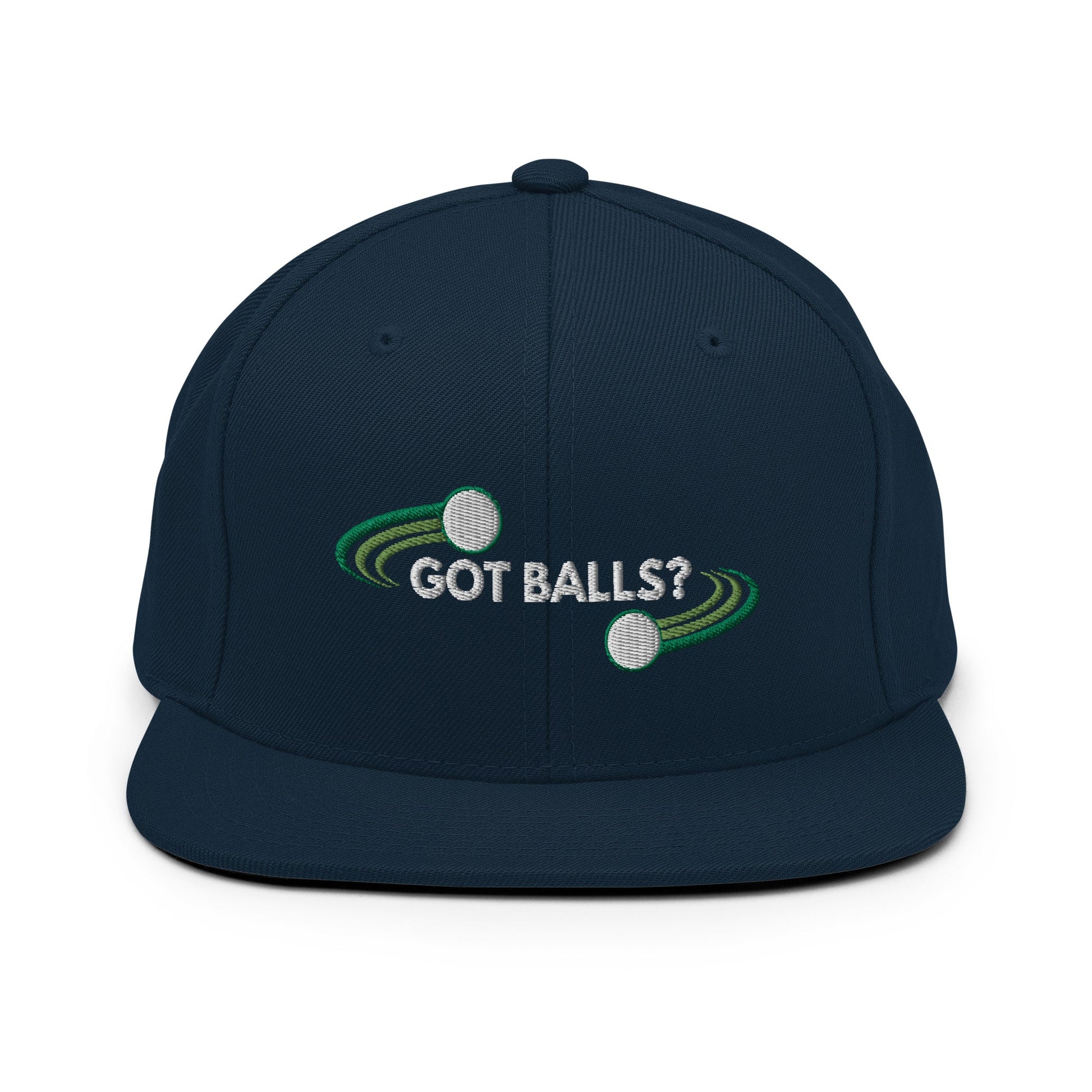 Funny Golfer Gifts  Snapback Hat Dark Navy Got Balls Snapback Hat