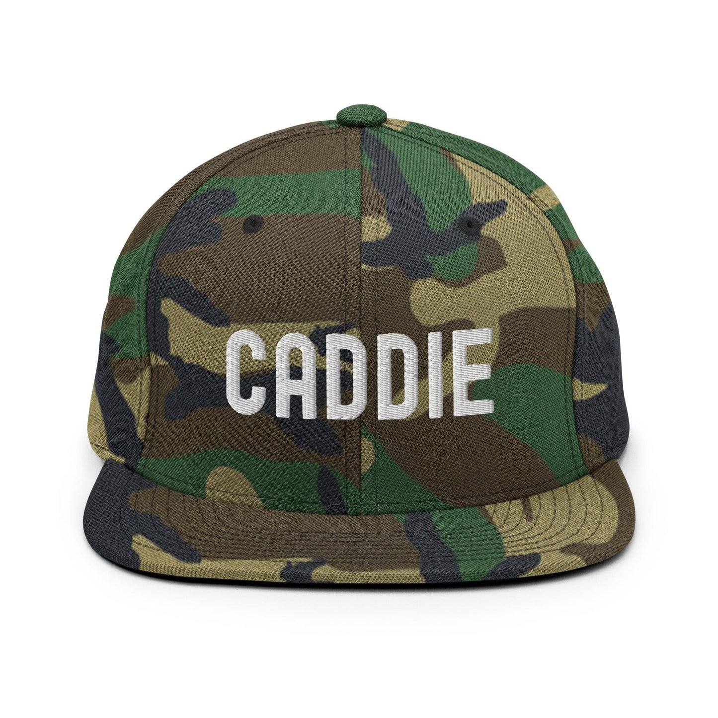 Funny Golfer Gifts  Snapback Hat Green Camo Caddie Snapback Hat