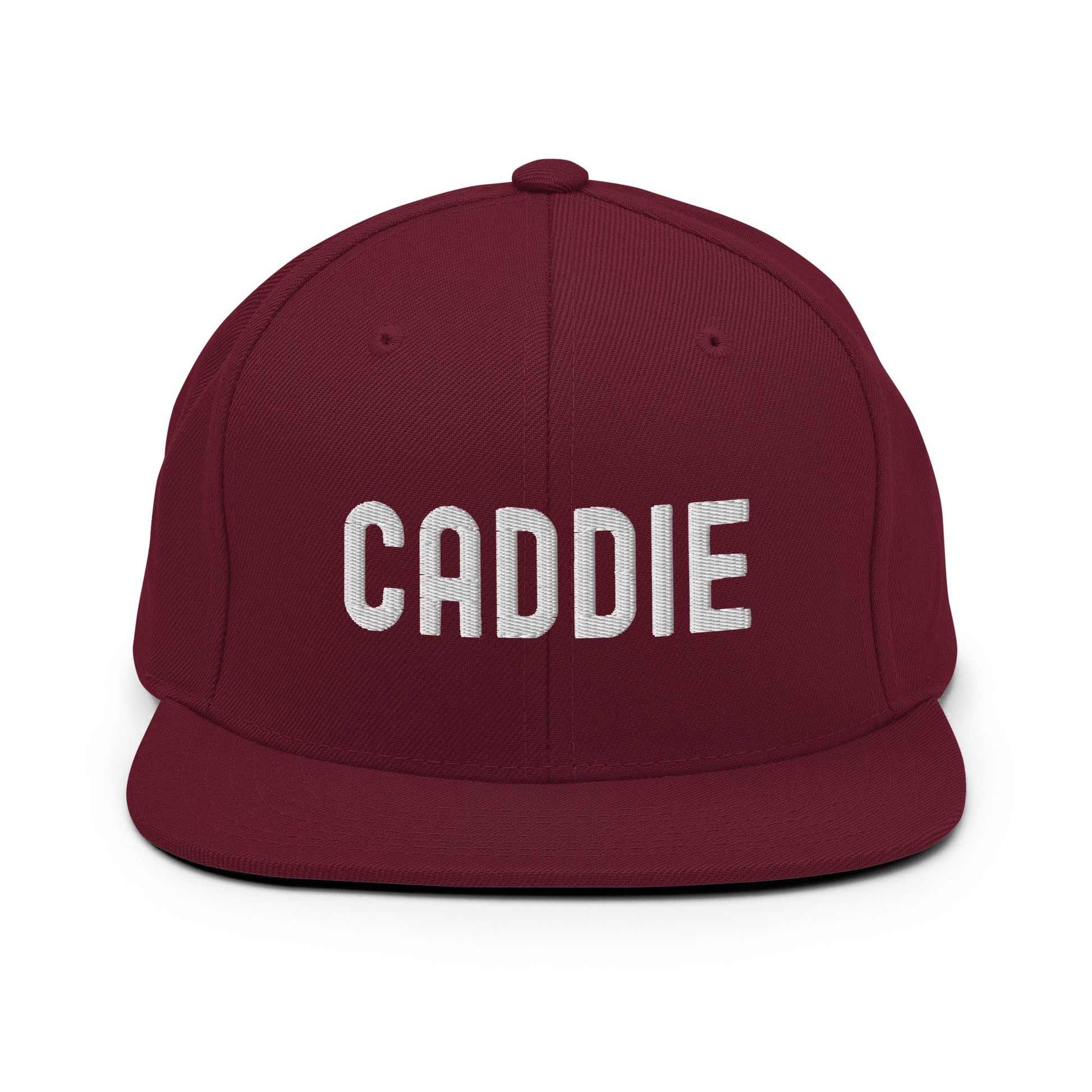 Funny Golfer Gifts  Snapback Hat Maroon Caddie Snapback Hat