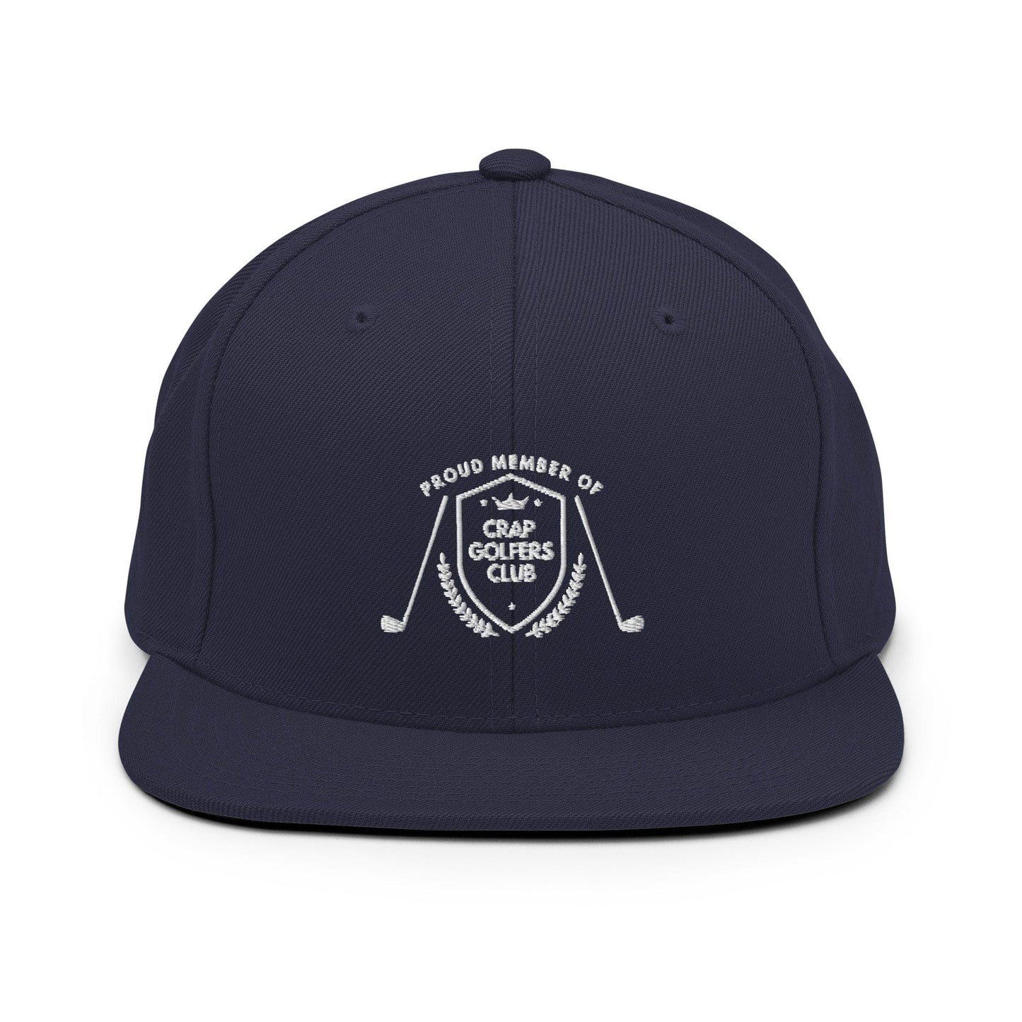 Funny Golfer Gifts  Snapback Hat Navy Crap Golfers Club Snapback Hat