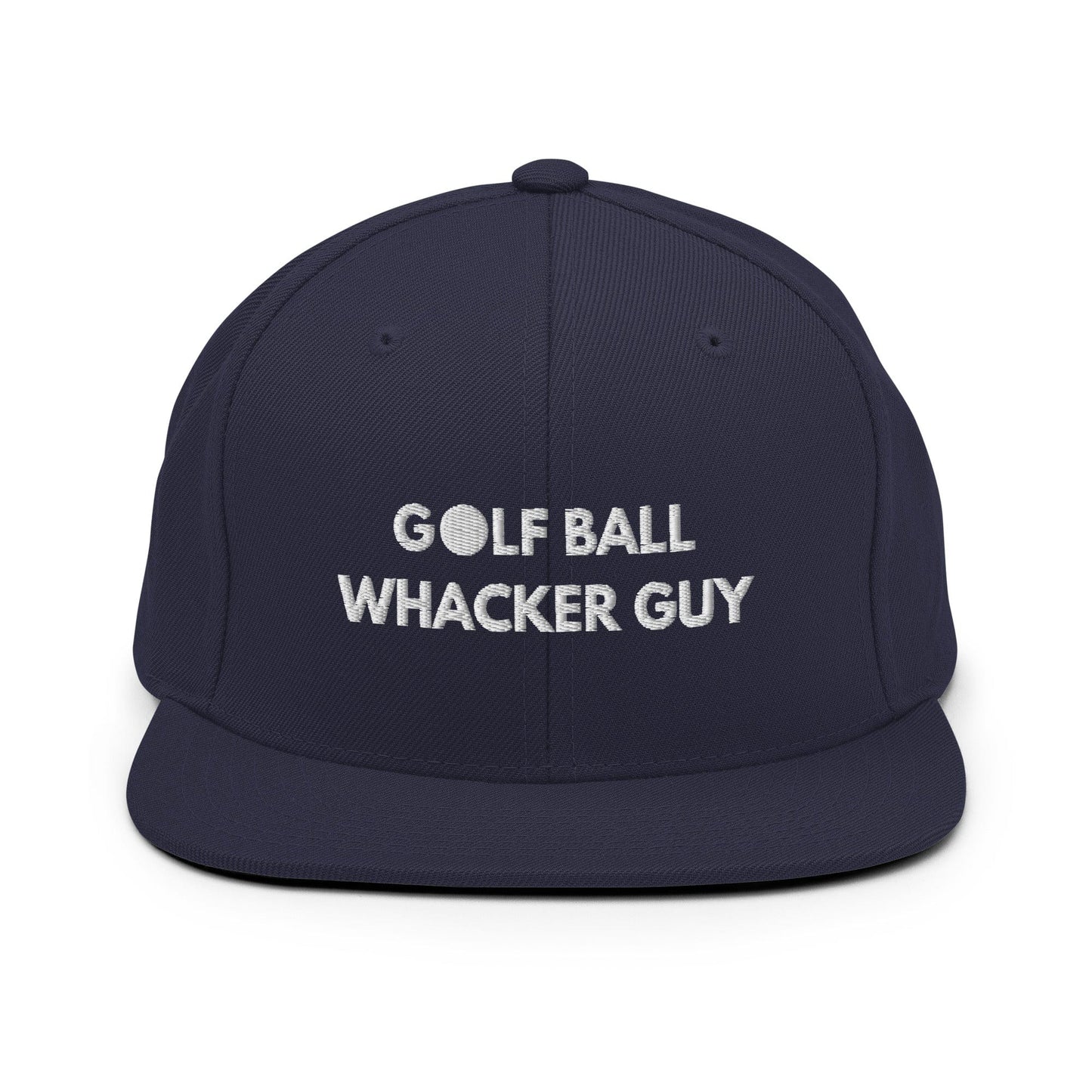 Funny Golfer Gifts  Snapback Hat Navy Golf Ball Whacker Guy Hat Snapback Hat