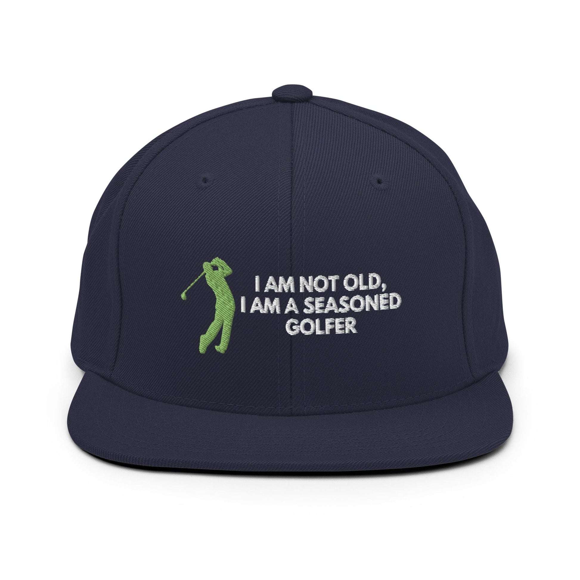 Funny Golfer Gifts  Snapback Hat Navy Im Not Old I Am A Seasoned Golfer Hat Snapback Hat