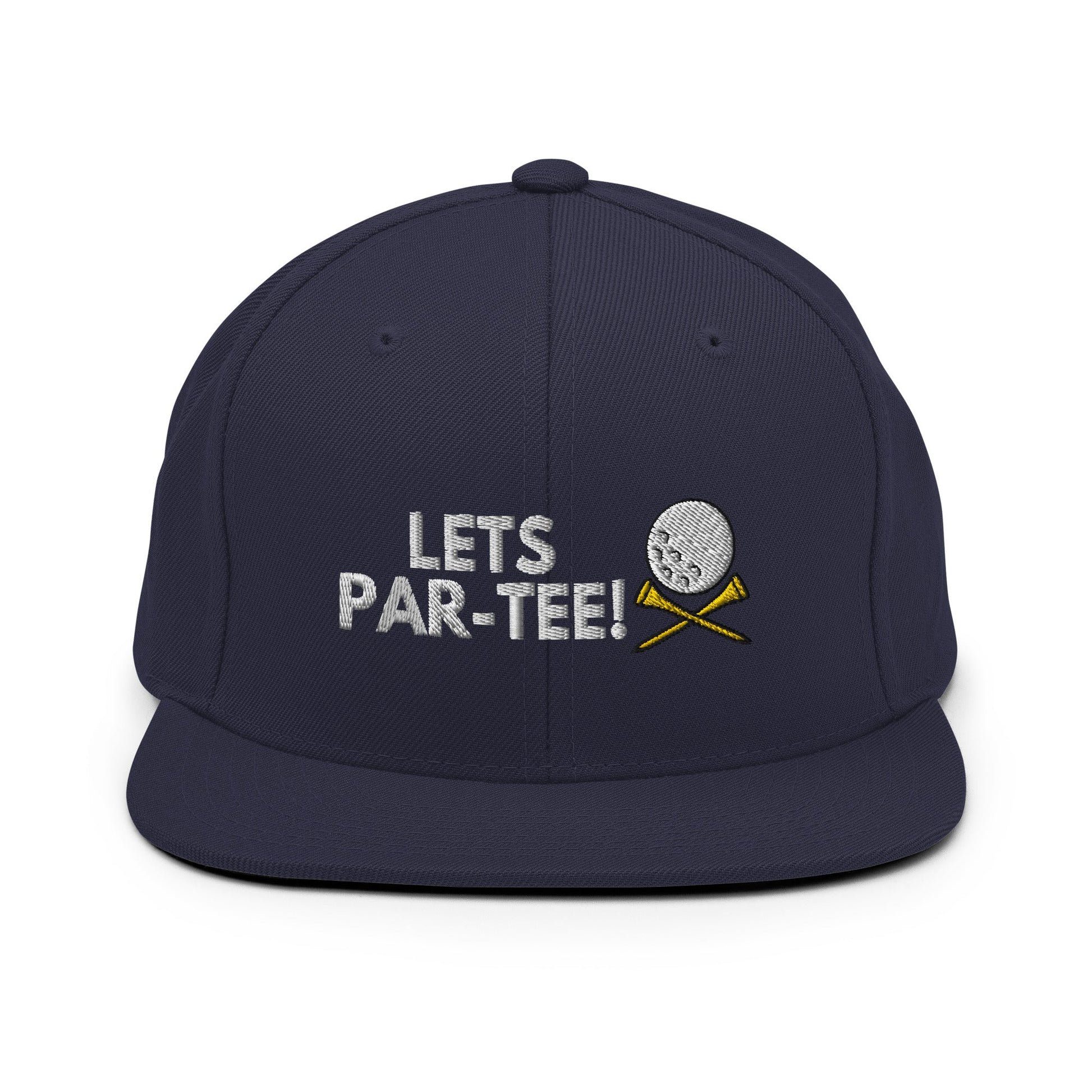 Funny Golfer Gifts  Snapback Hat Navy Lets Par-Tee Hat Snapback Hat