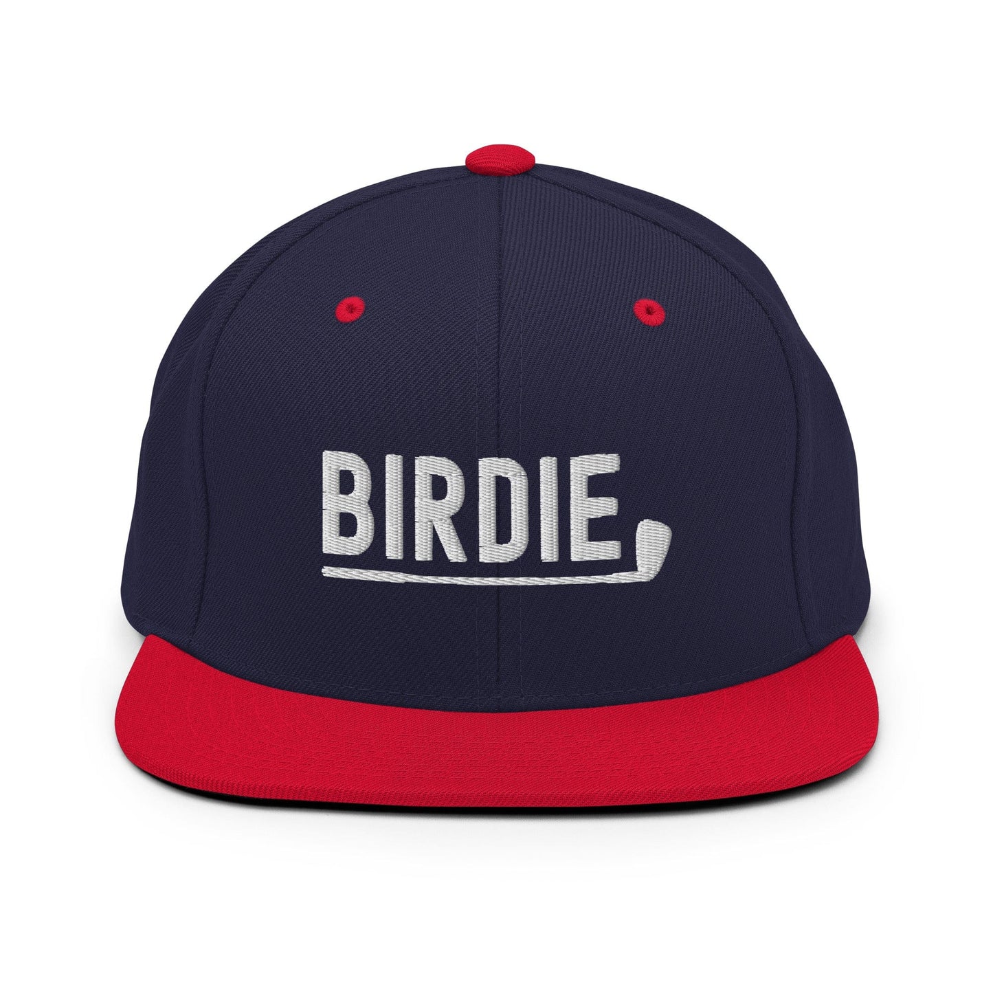 Funny Golfer Gifts  Snapback Hat Navy/ Red Birdie Hat Snapback Hat