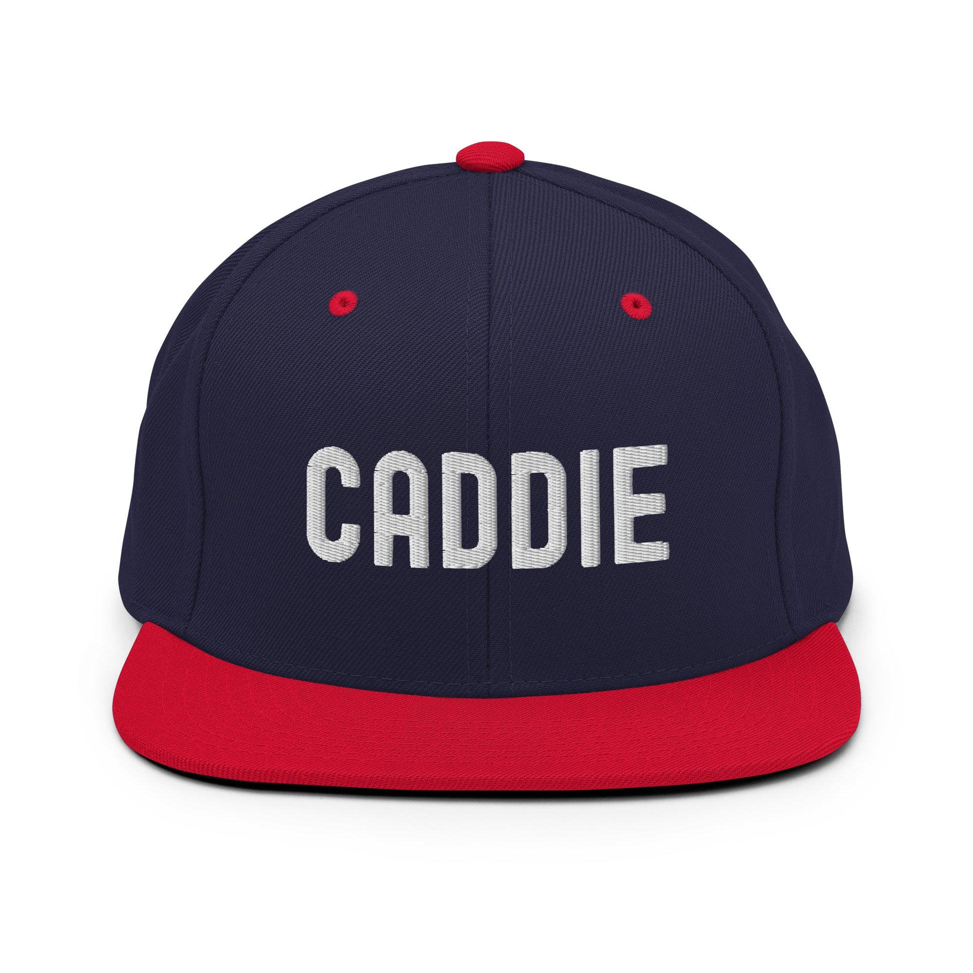 Funny Golfer Gifts  Snapback Hat Navy/ Red Caddie Snapback Hat