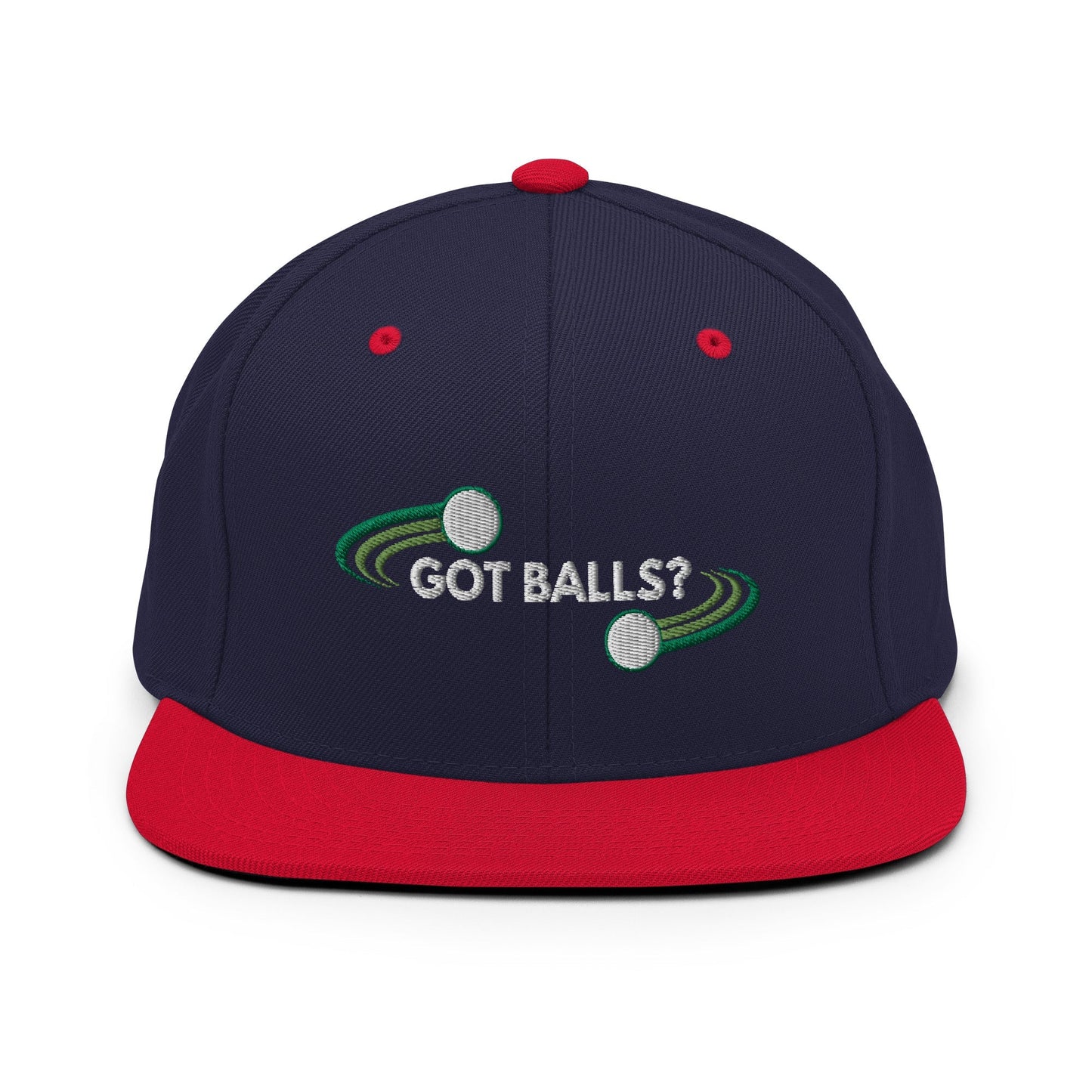 Funny Golfer Gifts  Snapback Hat Navy/ Red Got Balls Snapback Hat