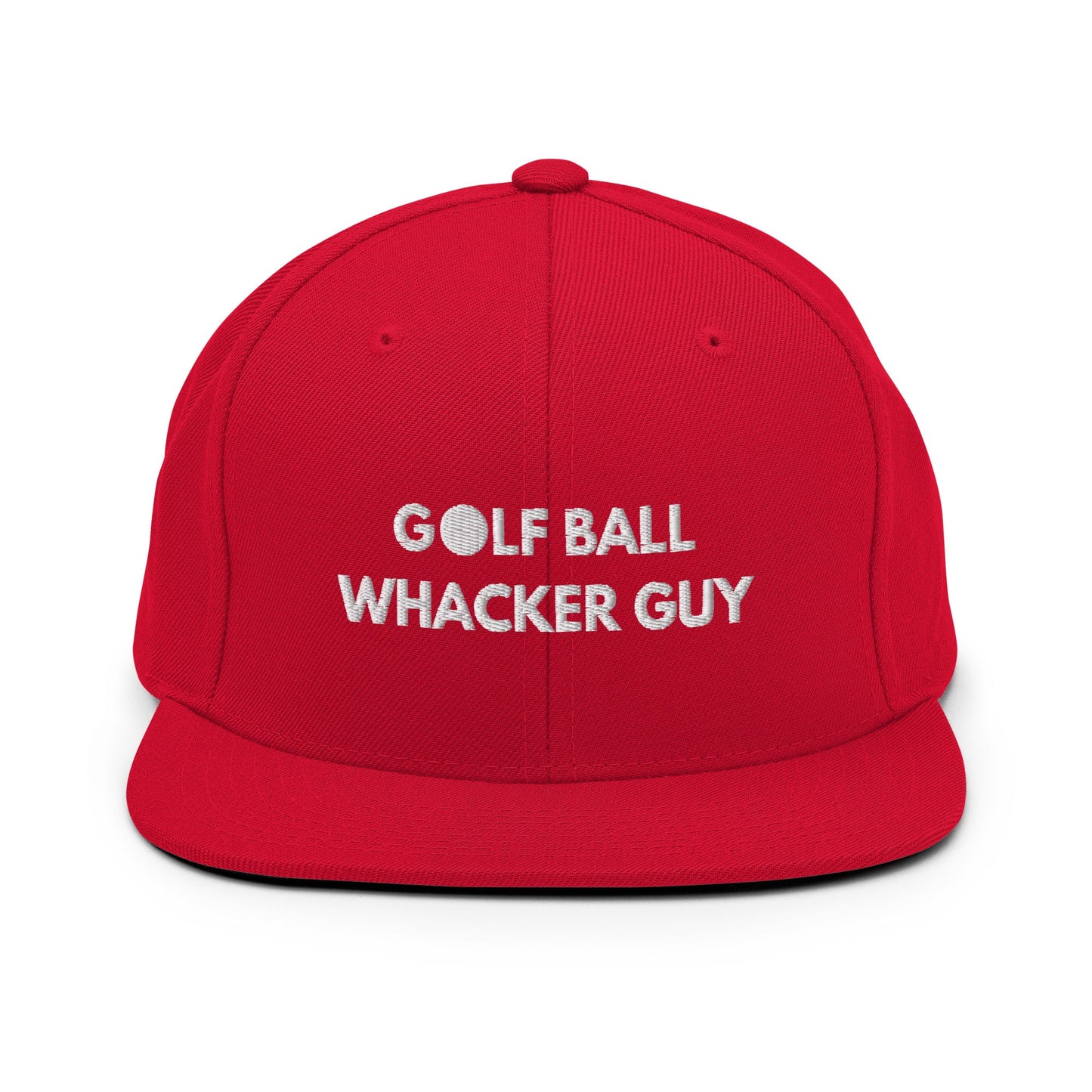 Funny Golfer Gifts  Snapback Hat Red Golf Ball Whacker Guy Hat Snapback Hat