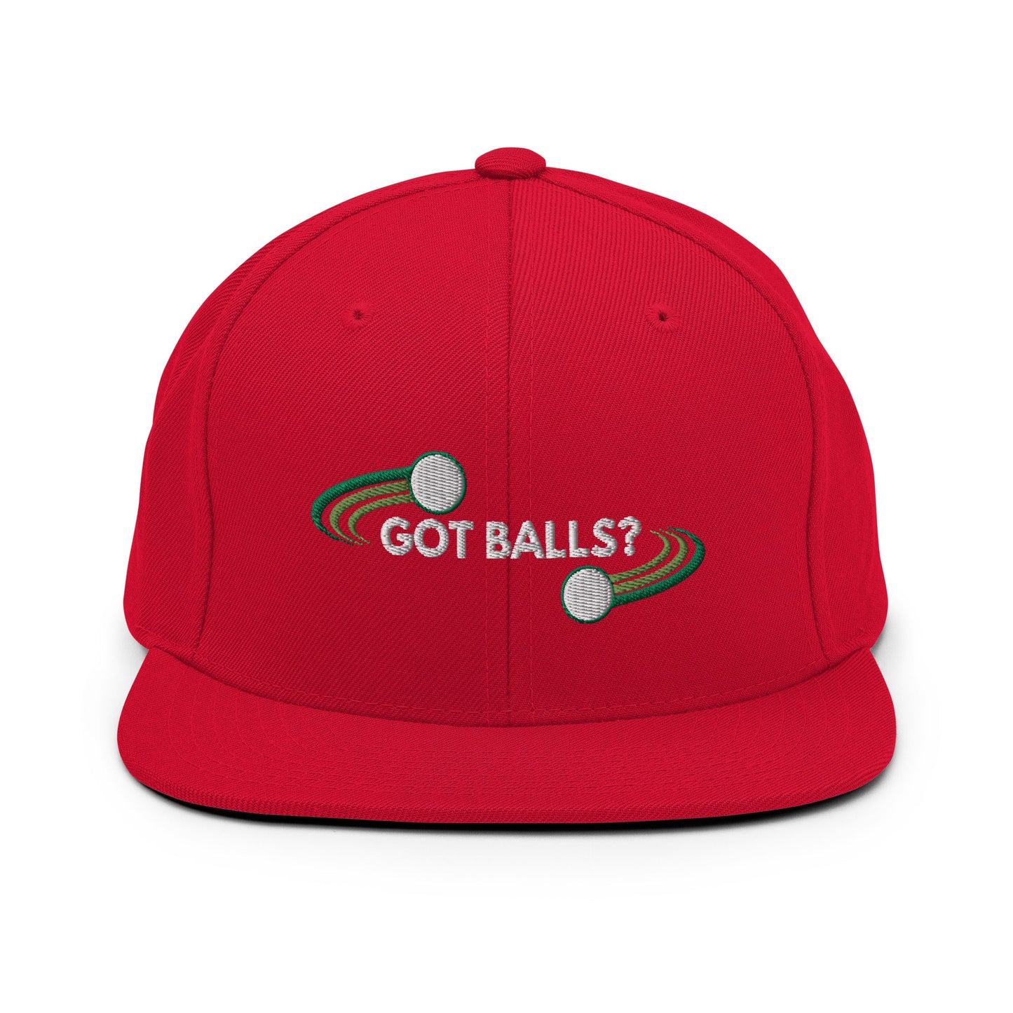 Funny Golfer Gifts  Snapback Hat Red Got Balls Snapback Hat