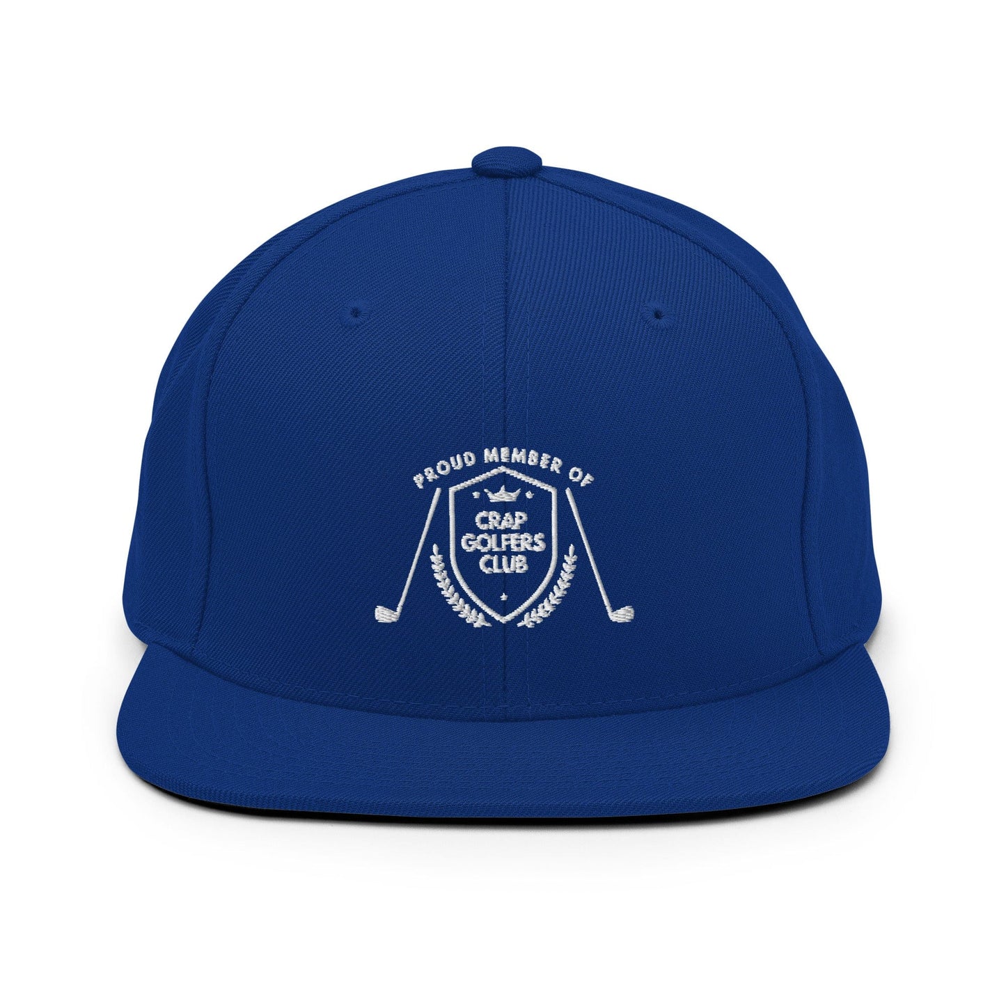 Funny Golfer Gifts  Snapback Hat Royal Blue Crap Golfers Club Snapback Hat