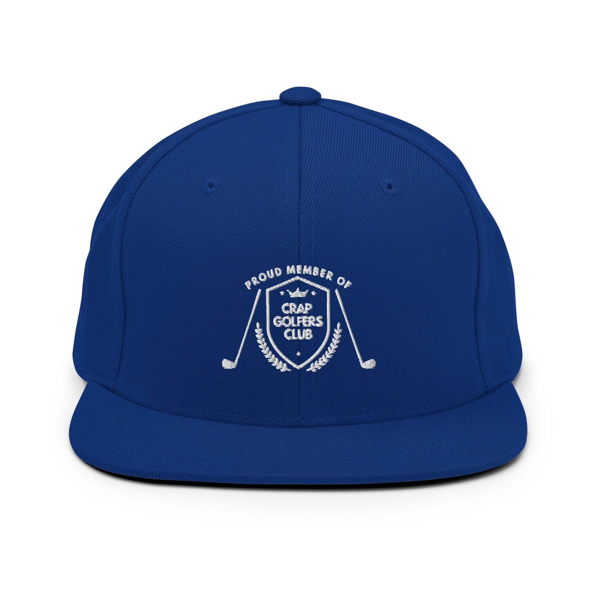 Funny Golfer Gifts  Snapback Hat Royal Blue Crap Golfers Club Snapback Hat