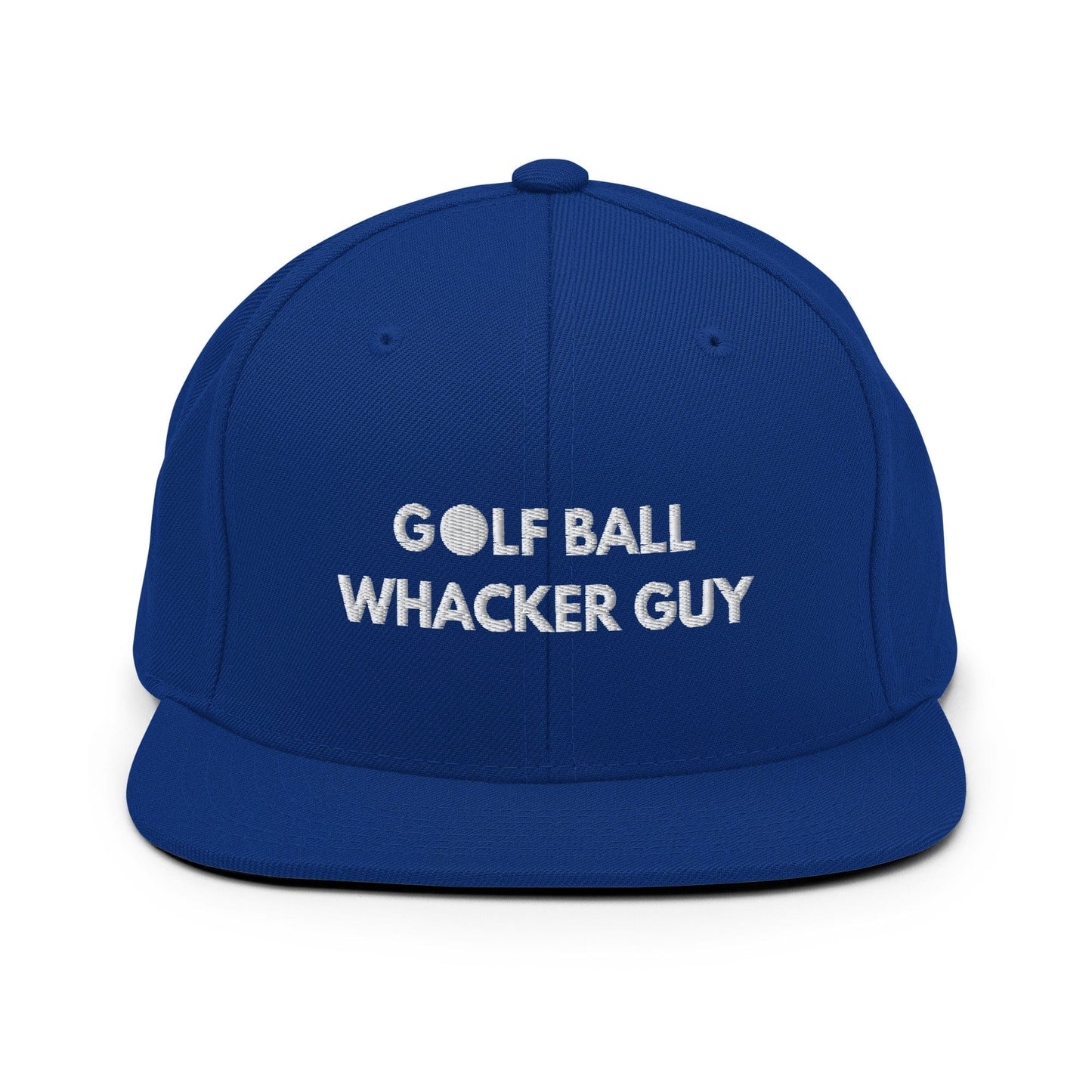 Funny Golfer Gifts  Snapback Hat Royal Blue Golf Ball Whacker Guy Hat Snapback Hat