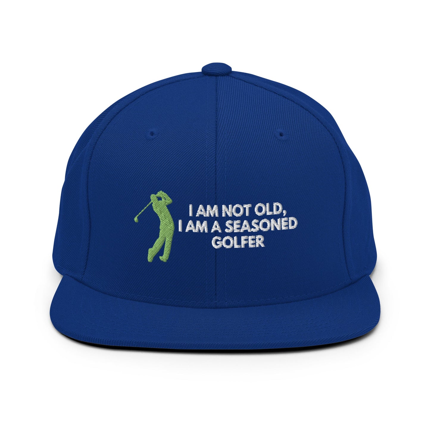 Funny Golfer Gifts  Snapback Hat Royal Blue Im Not Old I Am A Seasoned Golfer Hat Snapback Hat