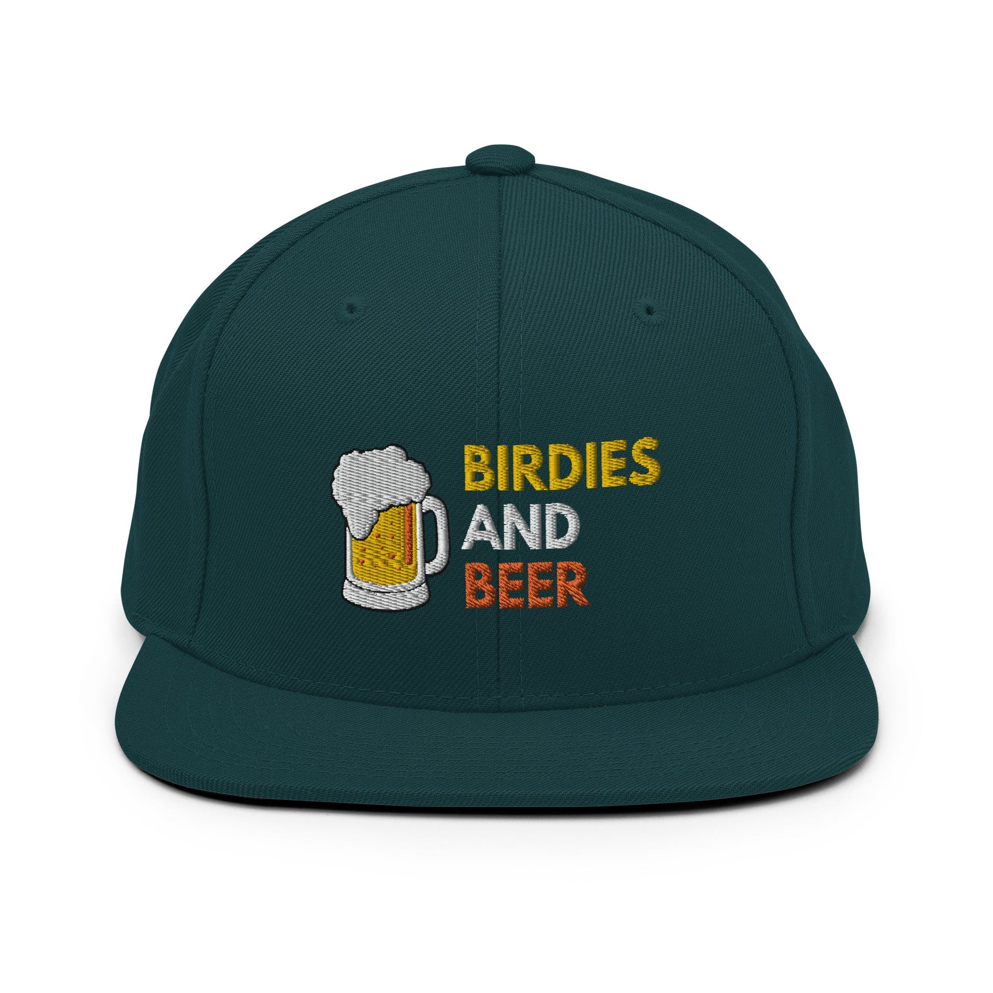 Funny Golfer Gifts  Snapback Hat Spruce Birdies and Beer Snapback Hat