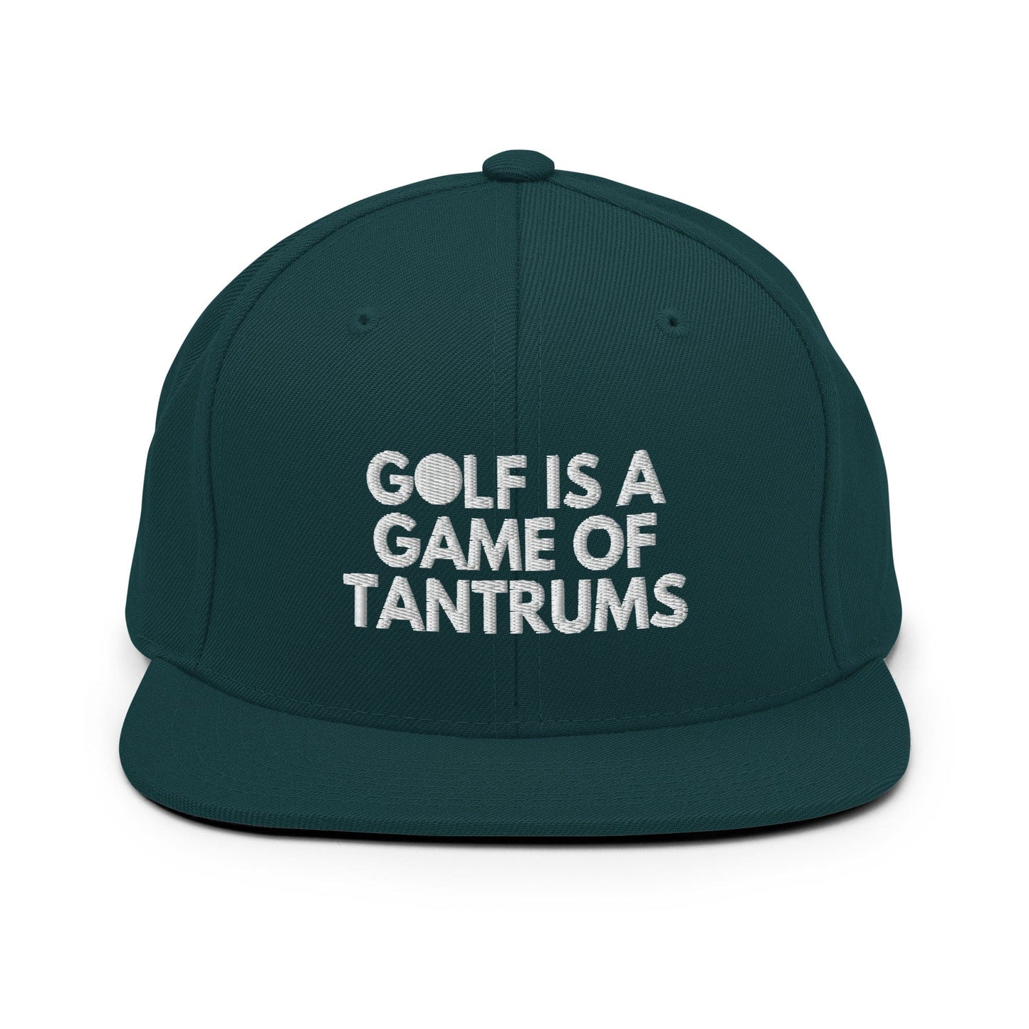 Funny Golfer Gifts  Snapback Hat Spruce Golf Is A Game Of Tantrums Hat Snapback Hat