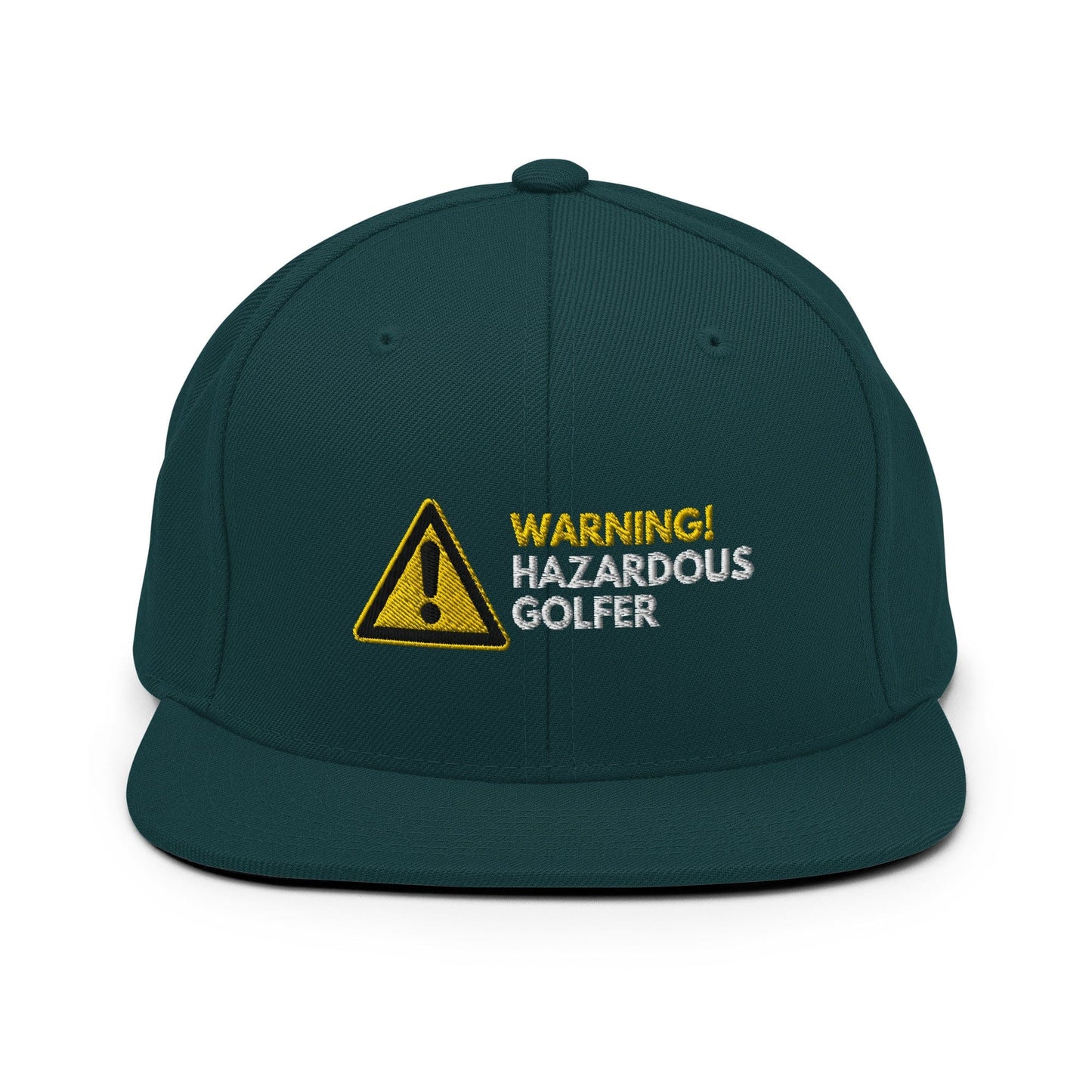 Funny Golfer Gifts  Snapback Hat Spruce Warning Hazardous Golfer Snapback Hat