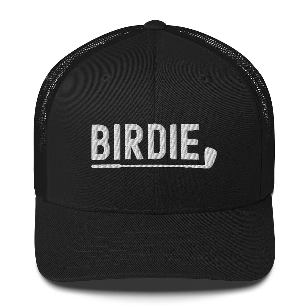 Funny Golfer Gifts  Trucker Hat Black Birdie Hat Trucker Hat