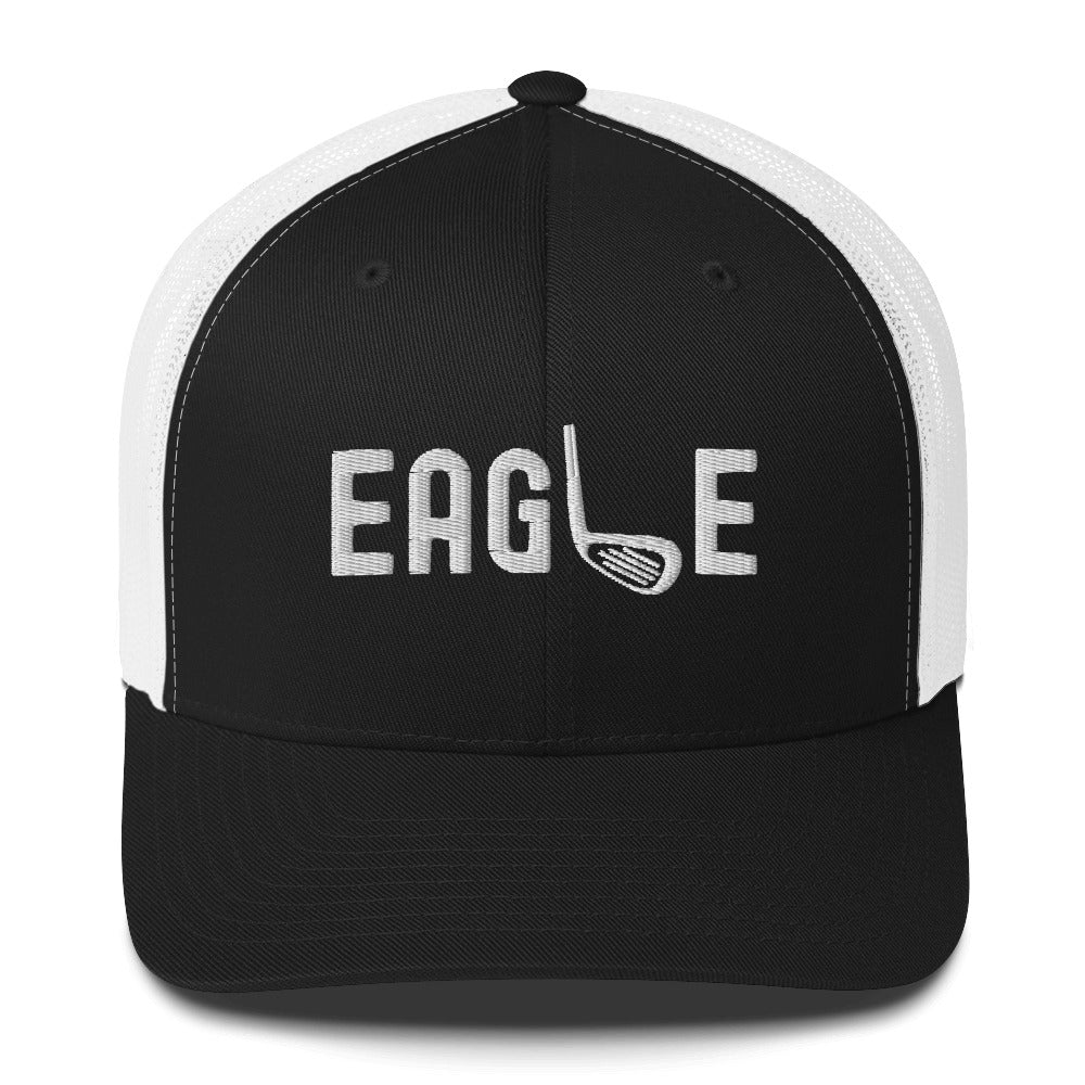 Funny Golfer Gifts  Trucker Hat Black/ White Eagle Hat Trucker Hat
