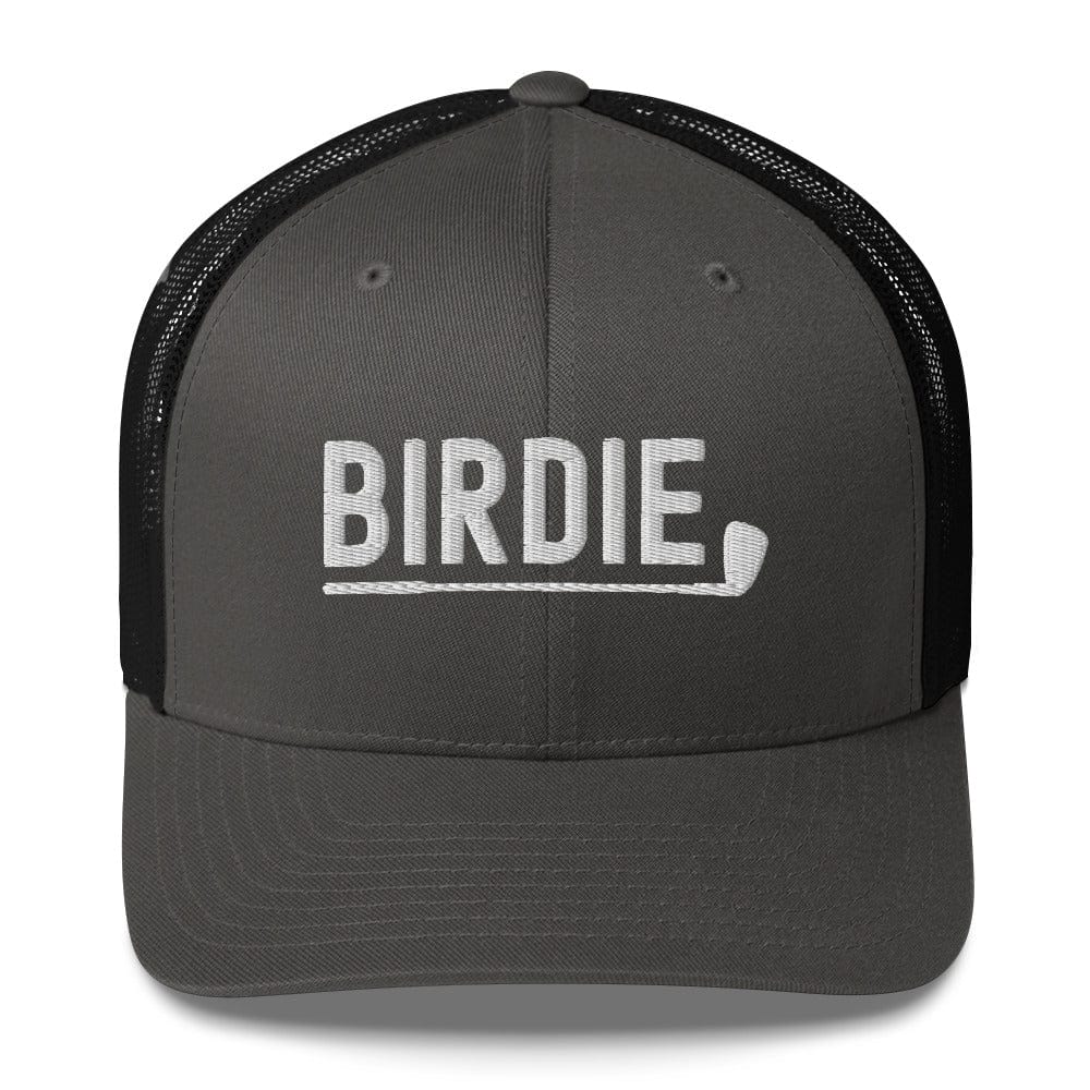 Funny Golfer Gifts  Trucker Hat Charcoal/ Black Birdie Hat Trucker Hat