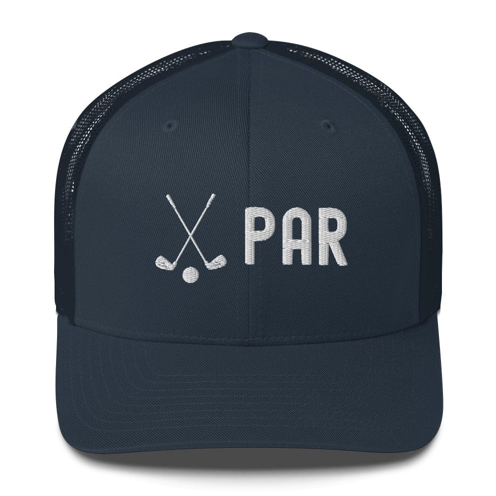 Funny Golfer Gifts  Trucker Hat Navy Par Golf Club Golfball Hat Trucker Hat