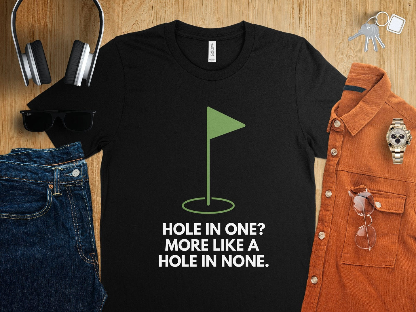 Funny Golfer Gifts  TShirt Hole In One More Like A Hole In None Golf T-Shirt