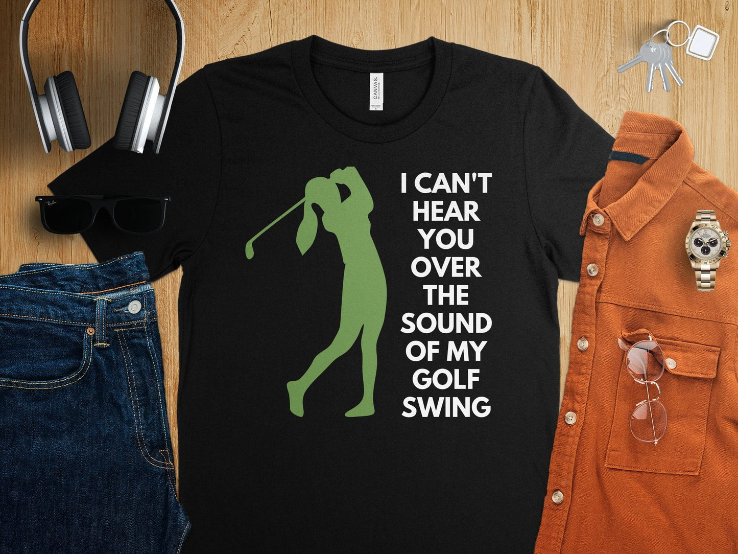 Funny Golfer Gifts  TShirt I Cant Hear You Over My Golf Swing Female Golf T-Shirt