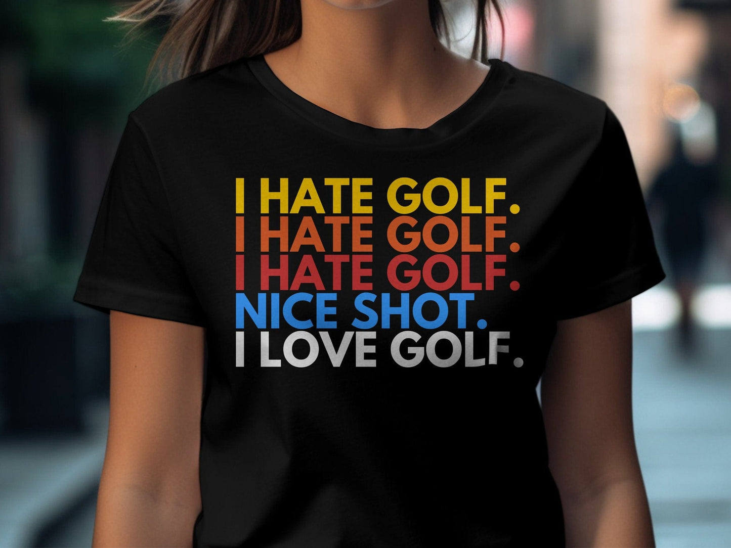 Funny Golfer Gifts  TShirt I Hate Golf I Love Golf Golf T-Shirt