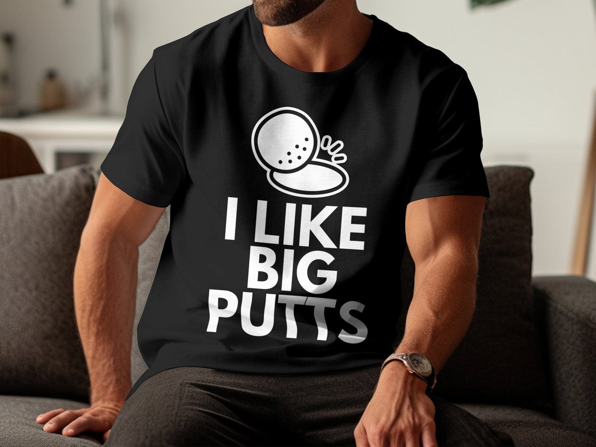 Funny Golfer Gifts  TShirt I Like Big Putts Golf T-Shirt