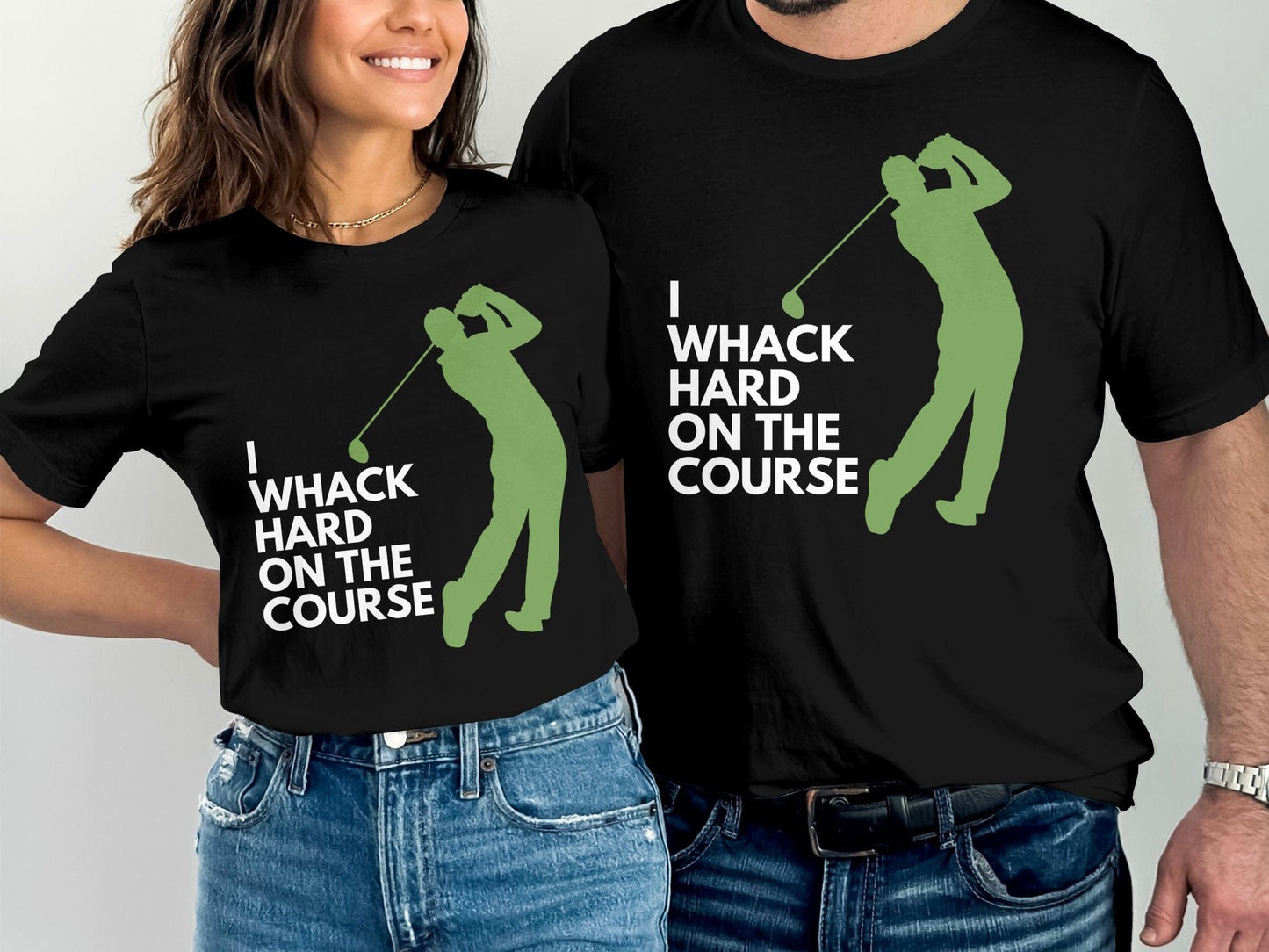 Funny Golfer Gifts  TShirt I Whack Hard on the Course Golf T-Shirt