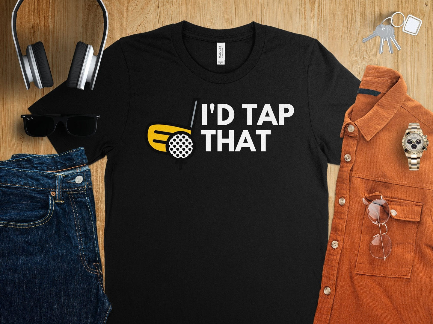 Funny Golfer Gifts  TShirt Id Tap That Golf Tshirt