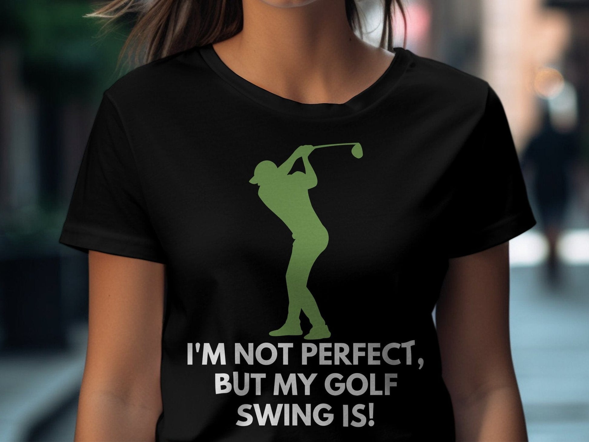 Funny Golfer Gifts  TShirt Im Not Perfect But My Golf Swing Is Golf T-Shirt