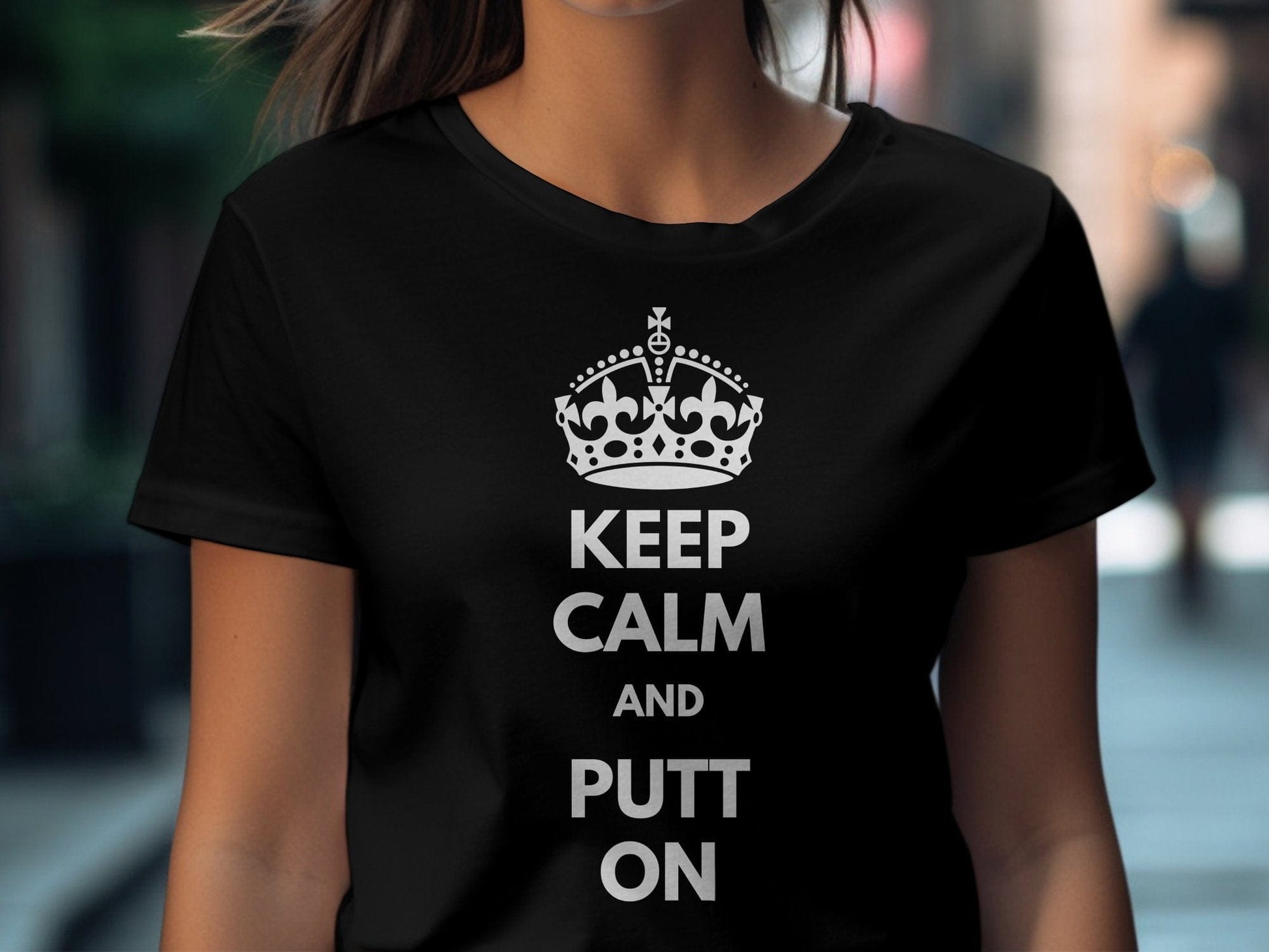 Funny Golfer Gifts  TShirt Keep Calm and Putt On Golf T-Shirt