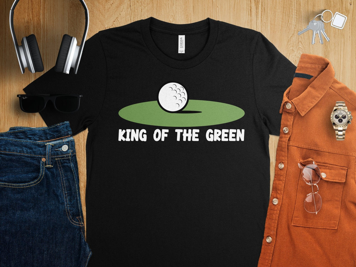Funny Golfer Gifts  TShirt King of the Green Golf T-Shirt