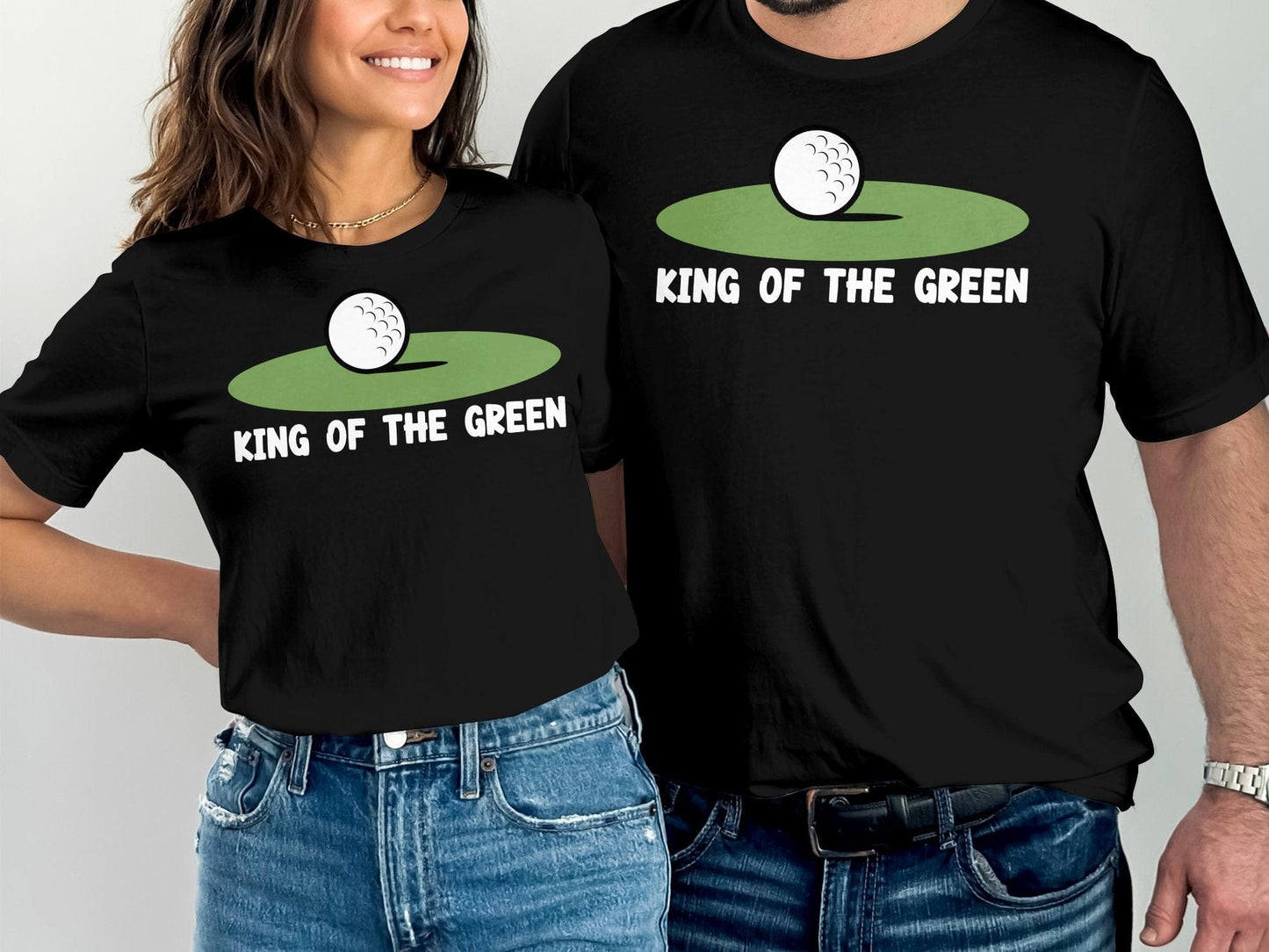 Funny Golfer Gifts  TShirt King of the Green Golf T-Shirt