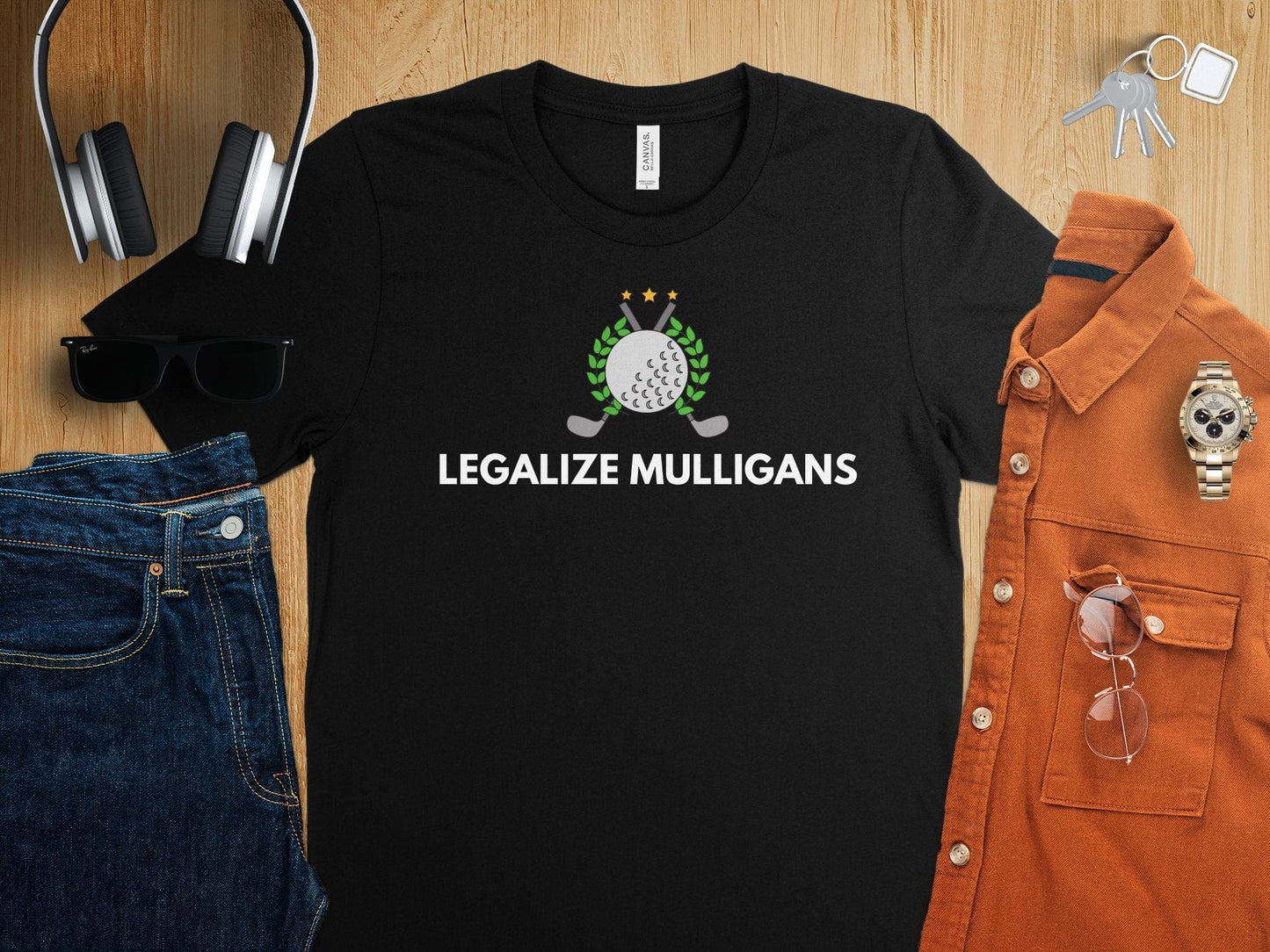 Funny Golfer Gifts  TShirt Legalize Mulligans Golf T-Shirt