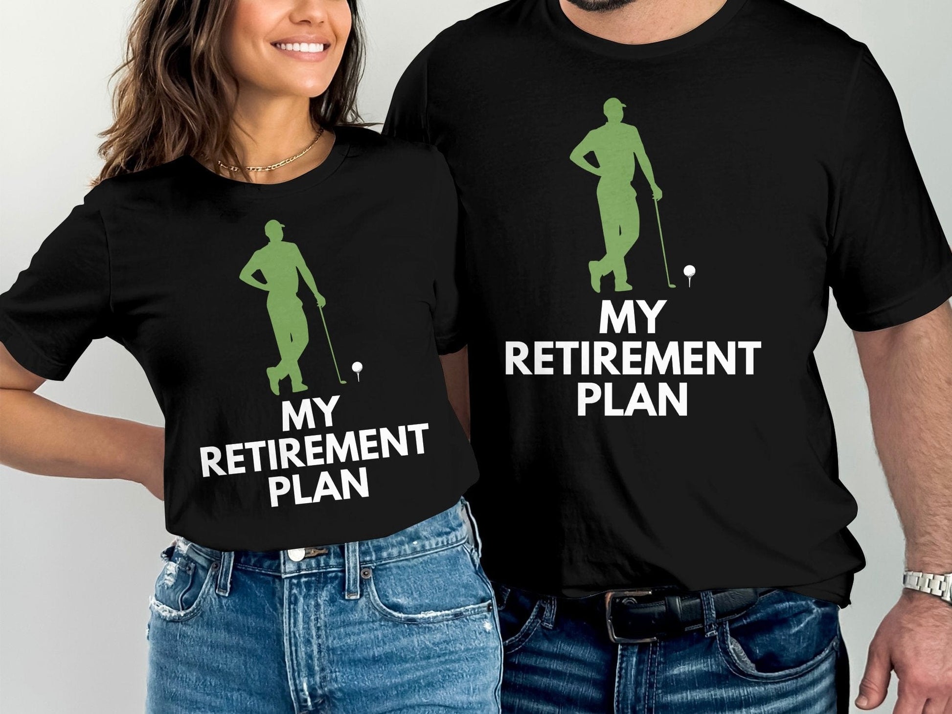 Funny Golfer Gifts  TShirt My Retirement Plan Golf T-Shirt