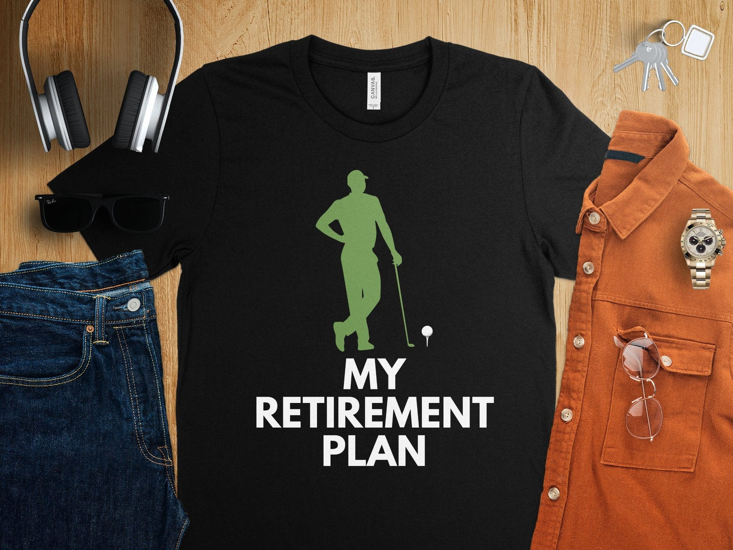 Funny Golfer Gifts  TShirt My Retirement Plan Golf T-Shirt