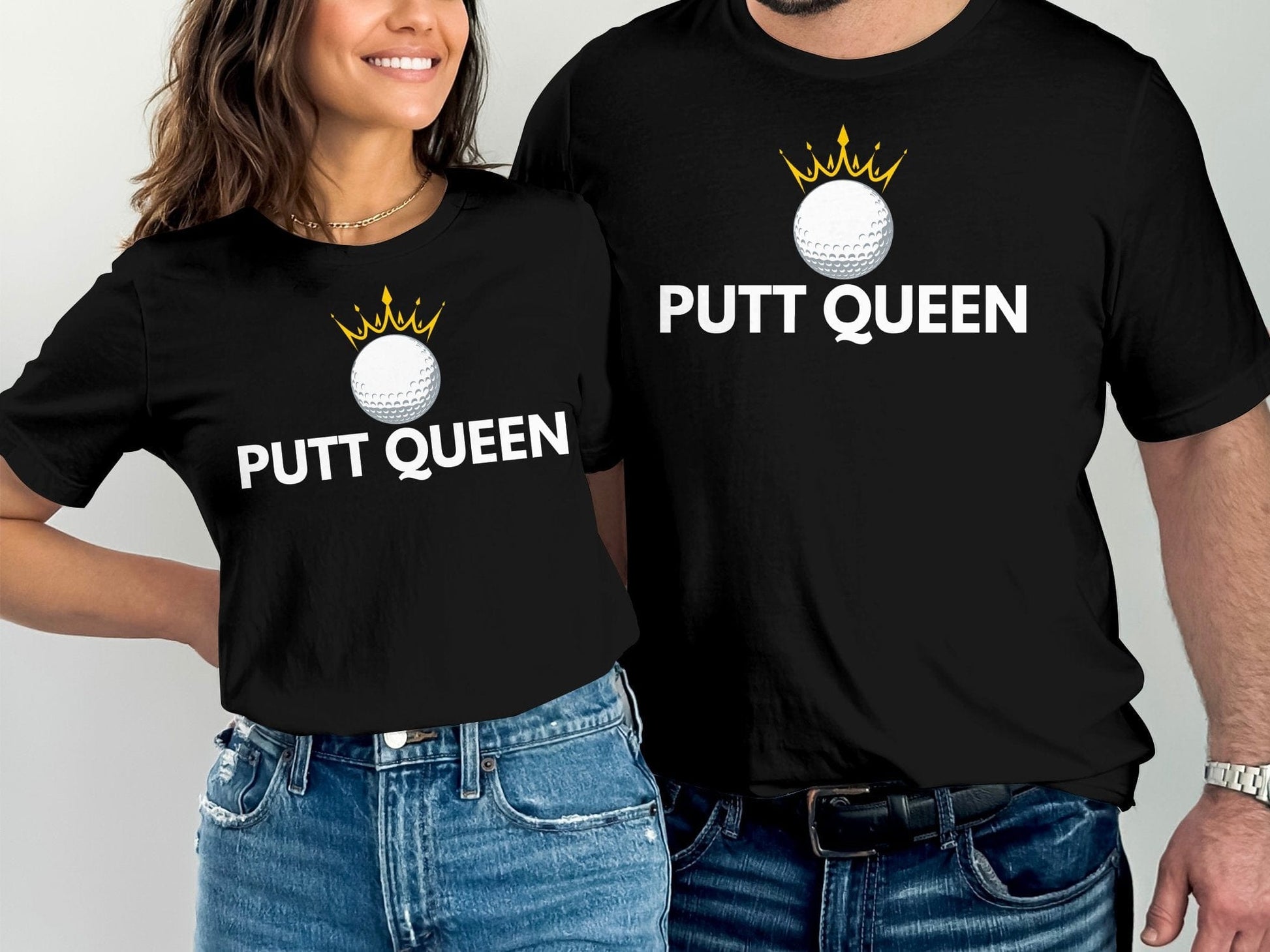 Funny Golfer Gifts  TShirt Putt Queen Golf Ball Golf T-Shirt
